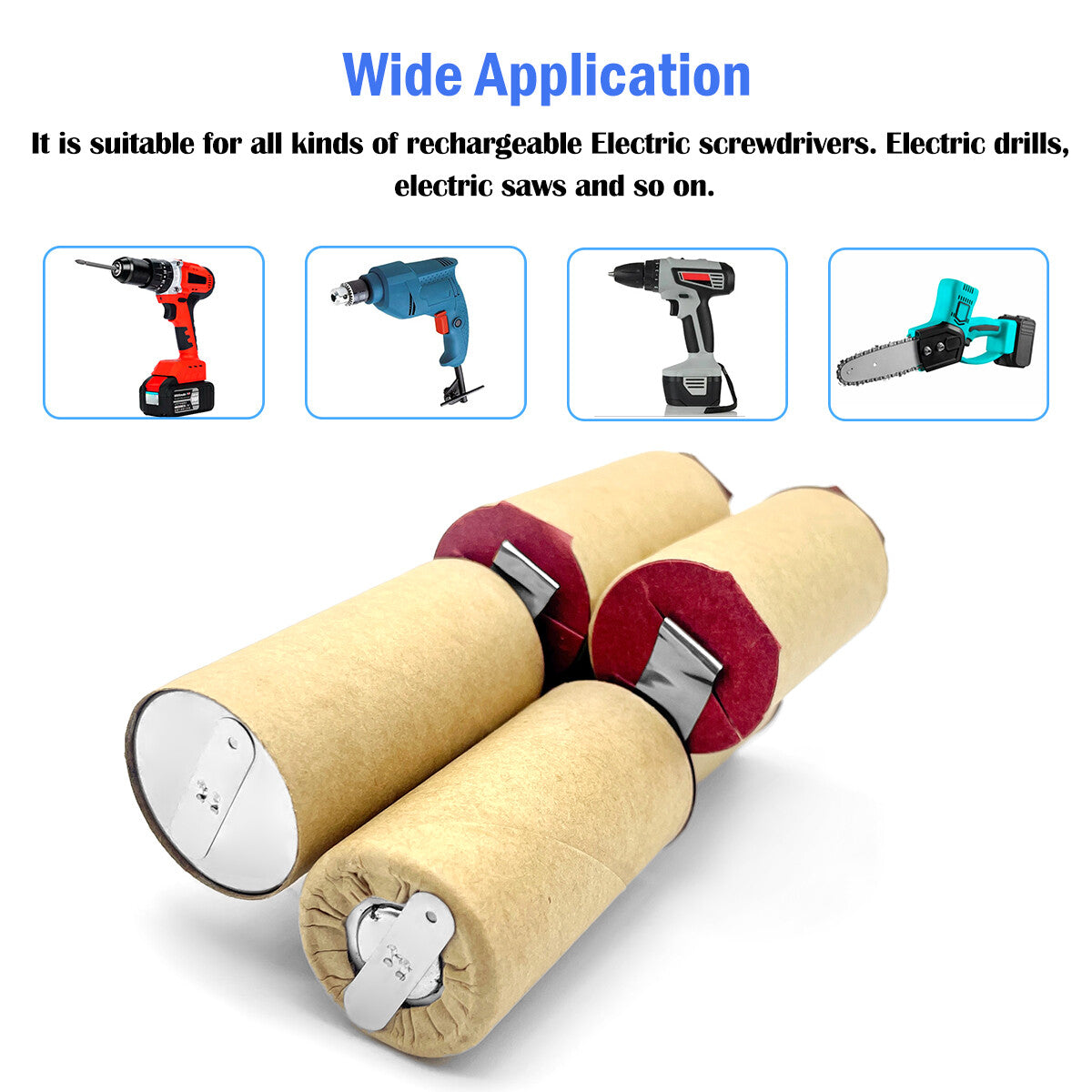 7.2V Ni-MH/Ni-Cd Battery for Cordless Drill Screwdriver Power Tools (1200-3000mAh)