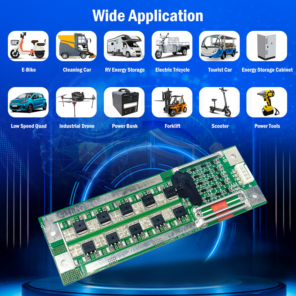 LiFePO4 5S 16V 12S 38.4V Li-Fe Battery Protect Circuit Management Board PCM BMS