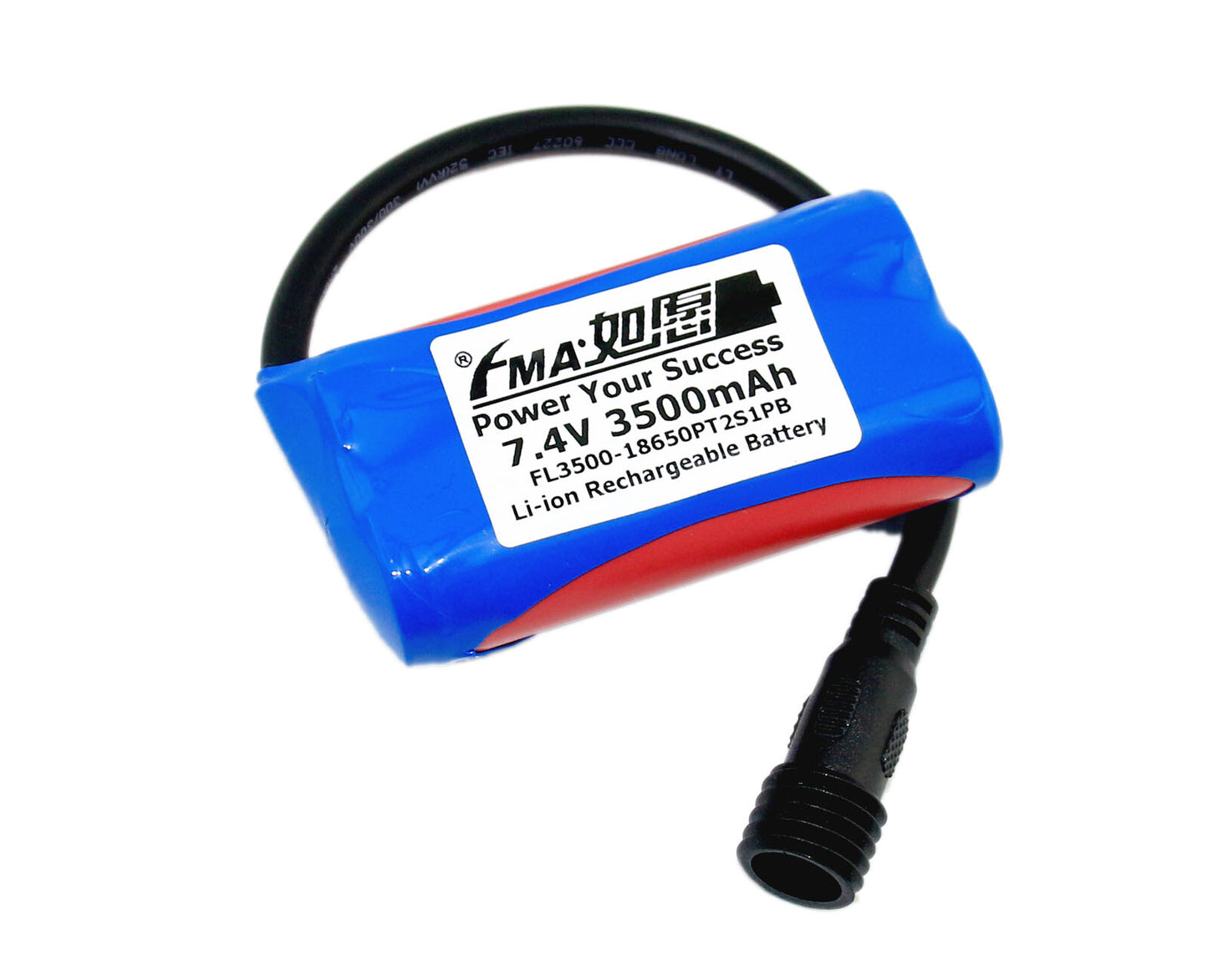 FMA Protected 7.4V 2.2-3.5AH Li-ion Battery for Magicshine Bike Light Headlight