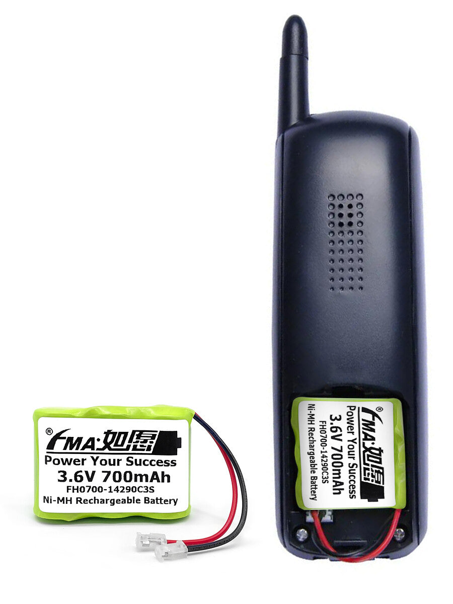 FMA Cordless phone Elton FR300 FRX3 Emergency Radio 3.6V Ni-MH Ni-Cd 500-700mAh Rechargeable Battery