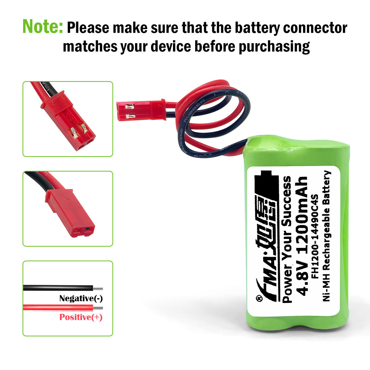 Electric Screw Driver LED Light Trimmer Ziver202 Ni-MH 4.8v 0.6-2Ah Rechargeable Battery