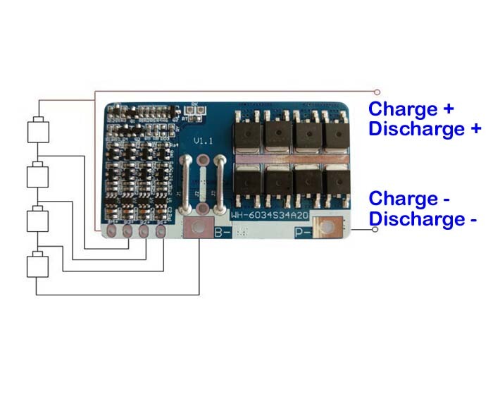 4S 12.8V LiFePO4 Battery PCM BMS Protection Circuit Board (8 Models Available)