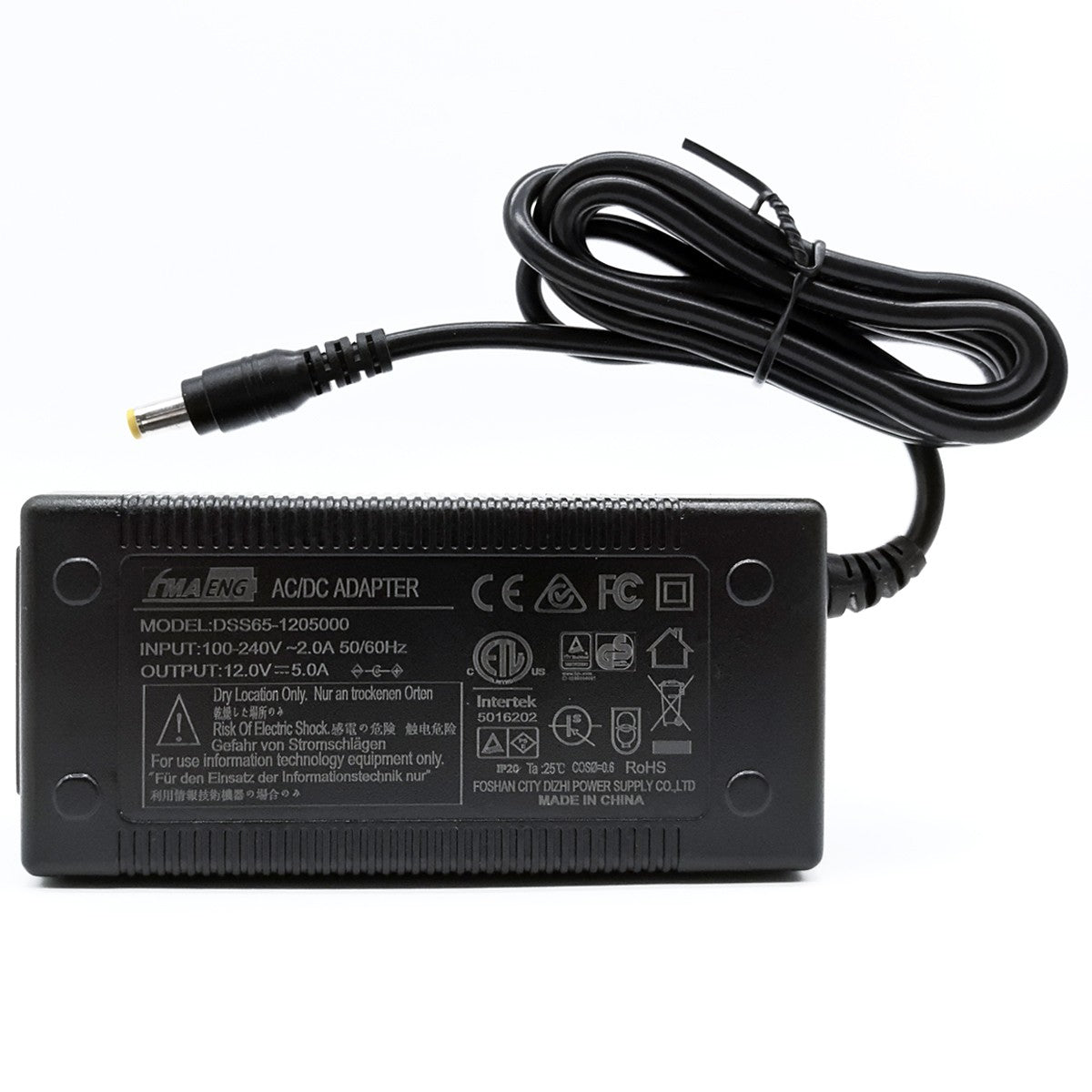 Security Audio Equipment LED Strip LCD display 12V 5A 60W Power Supply Adapter