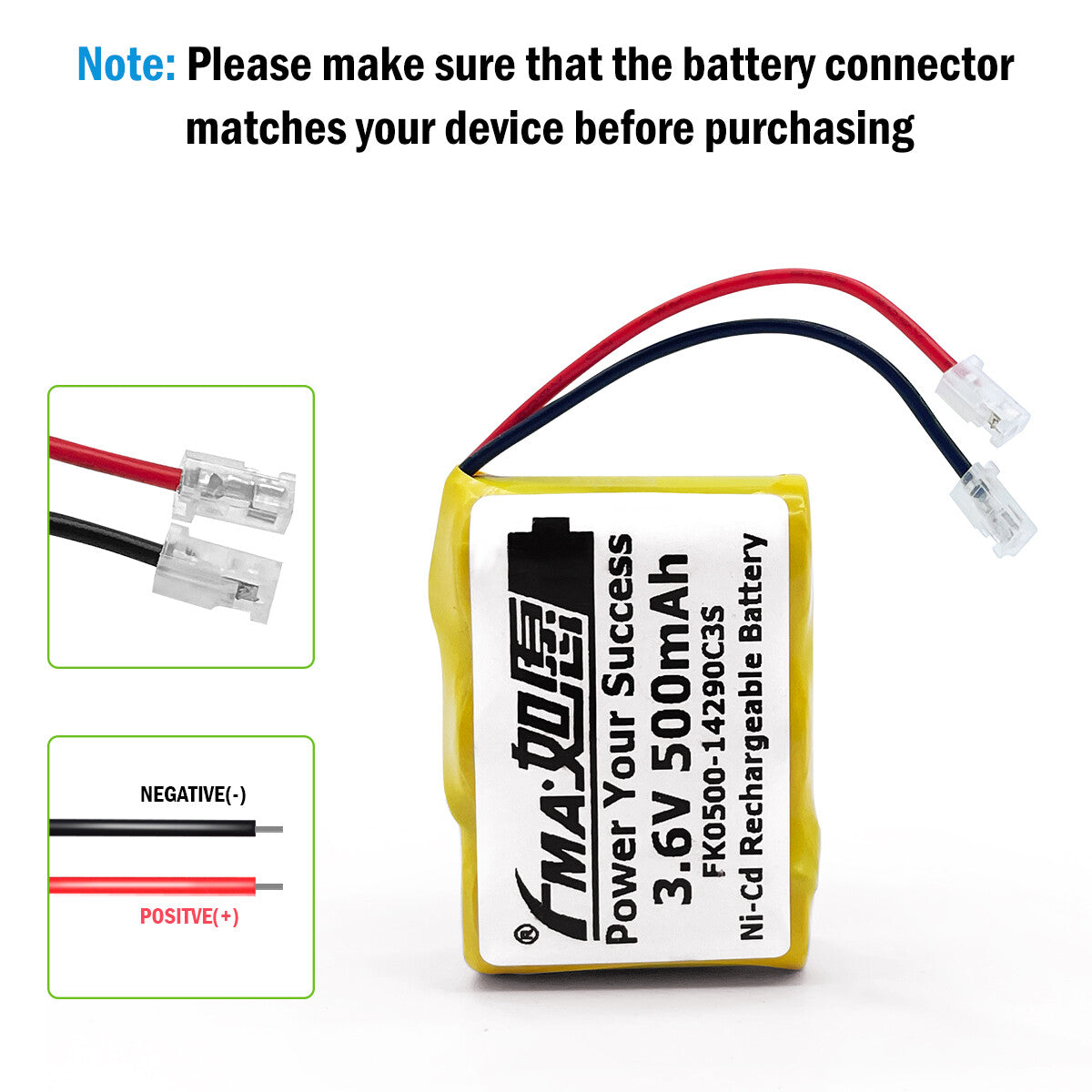 FMA Cordless phone Elton FR300 FRX3 Emergency Radio 3.6V Ni-MH Ni-Cd 500-700mAh Rechargeable Battery