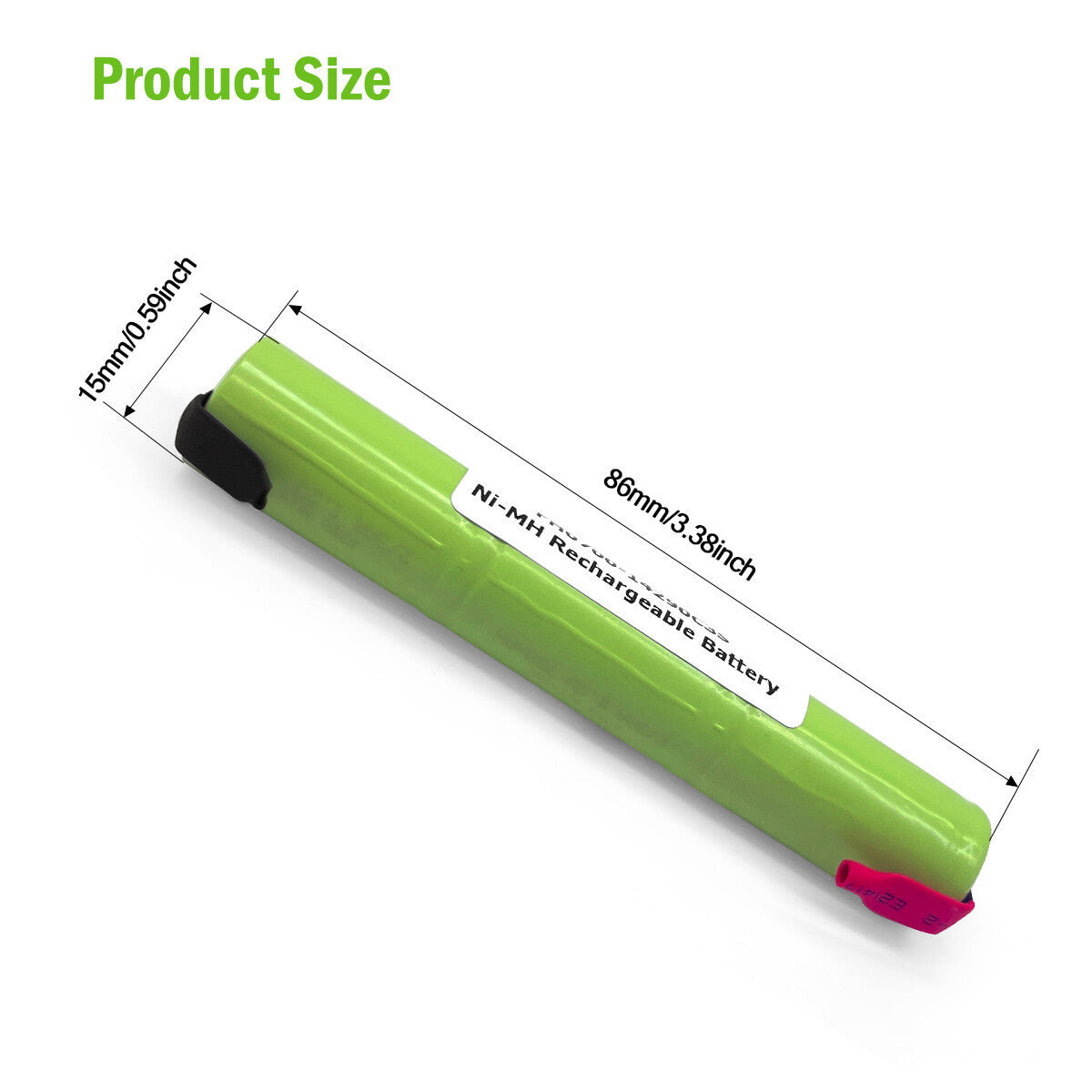 Ni-MH Ni-Cd 2/3AA 2.4V 3.6V Rechargeable Battery for Electric Razor Shaver Trimmer Toothbrush 14290 500mAh/700mAh