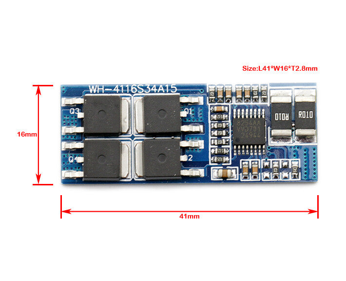 FMA 4S 14.4V 14.8V Li-ion Battery Protection Board BMS PCM 4A