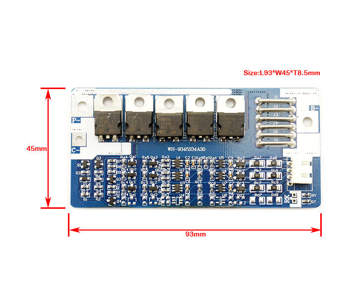 FMA 3S 10.8V 11.1V Li-ion Li-Po Battery Protection Board BMS PCM 4A