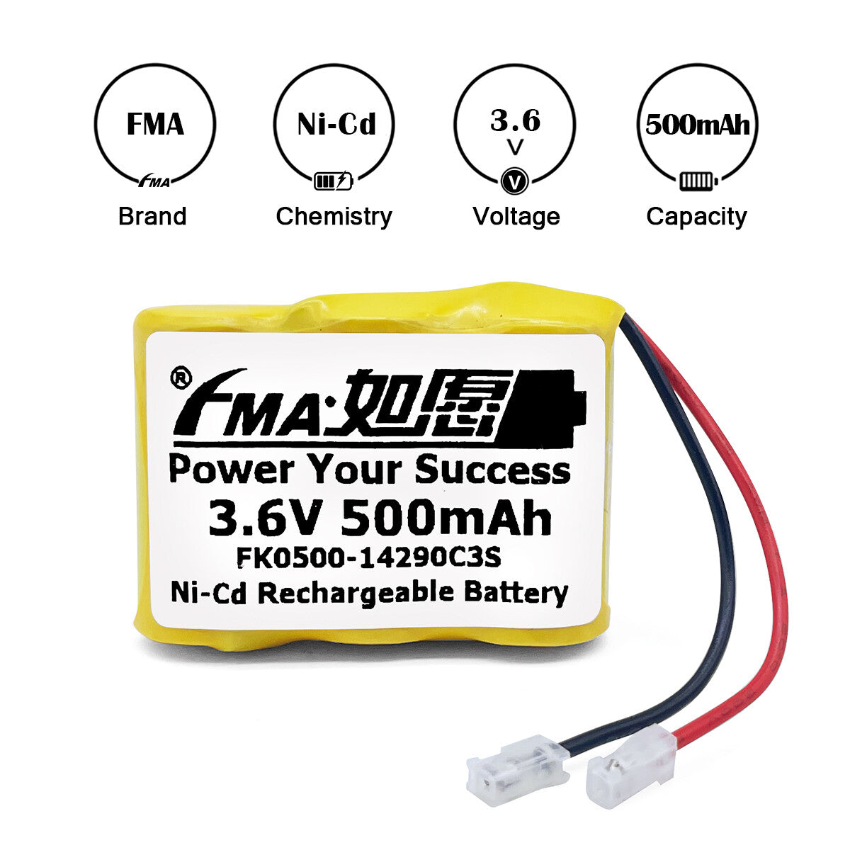 FMA Cordless phone Elton FR300 FRX3 Emergency Radio 3.6V Ni-MH Ni-Cd 500-700mAh Rechargeable Battery