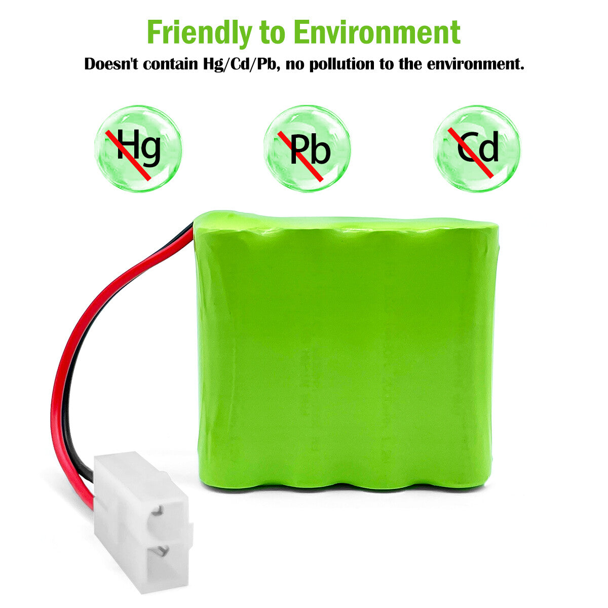 Ni-MH 9.6V 600-2000mAh Battery For Luminous Voice Model Toy RC Car Plane
