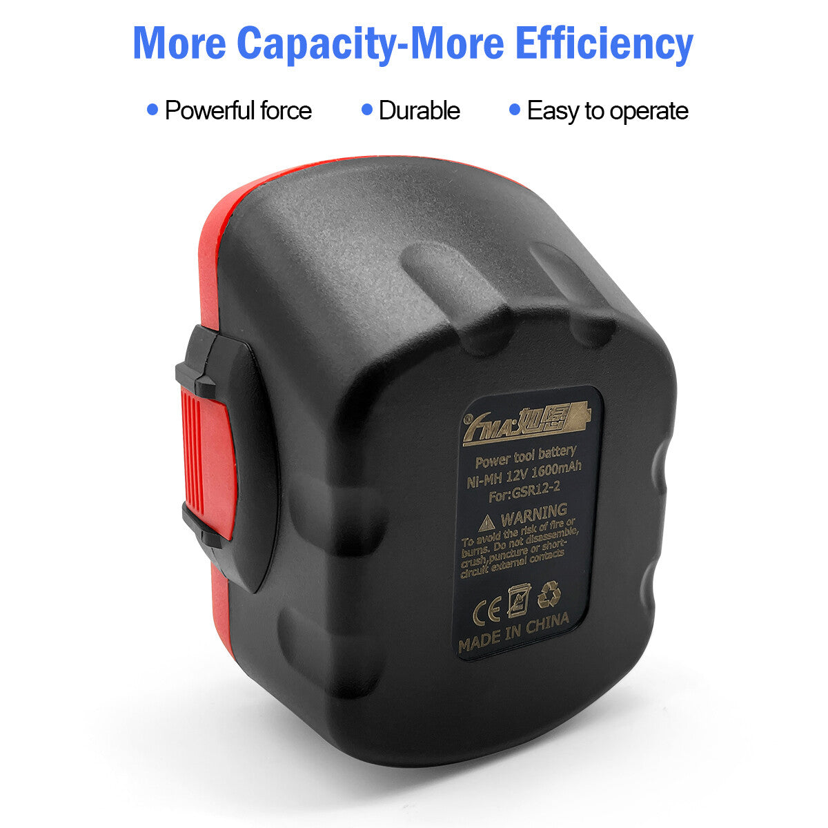 12V Ni-MH/Ni-Cd Rechargeable Battery for BOSCH GSR 12-1 Electric Drill BAT043 BAT045
