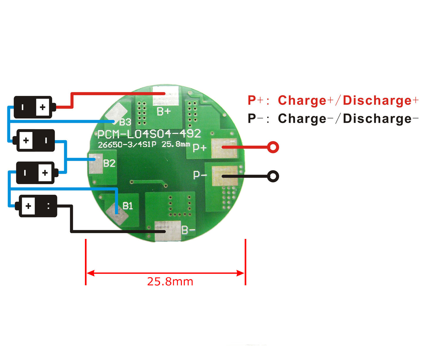 4S 12.8V LiFePO4 Battery PCM BMS Protection Circuit Board (8 Models Available)