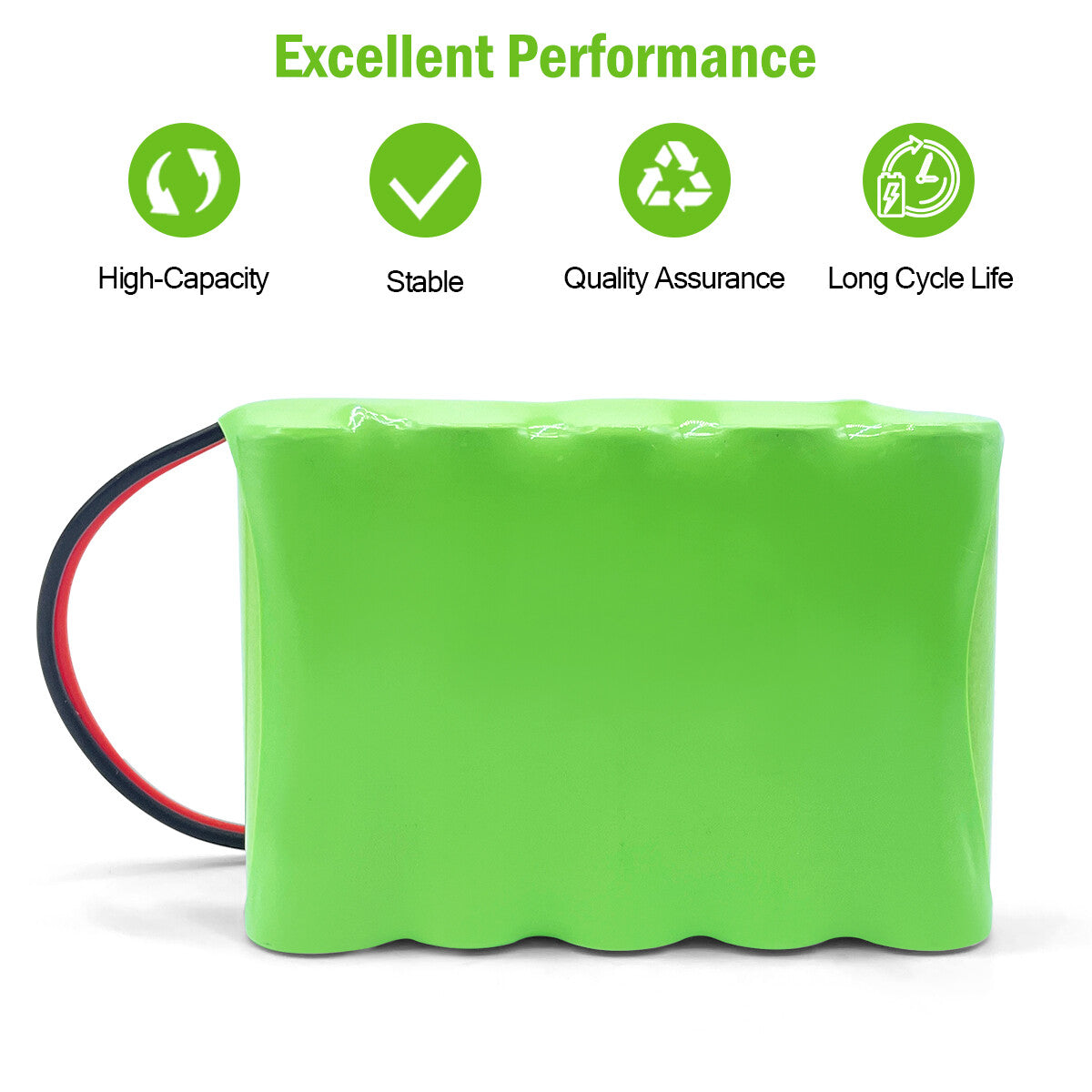 GC87C BA225030 Home Alarm system Power Model Toy 6V 0.6-2Ah Ni-MH Battery