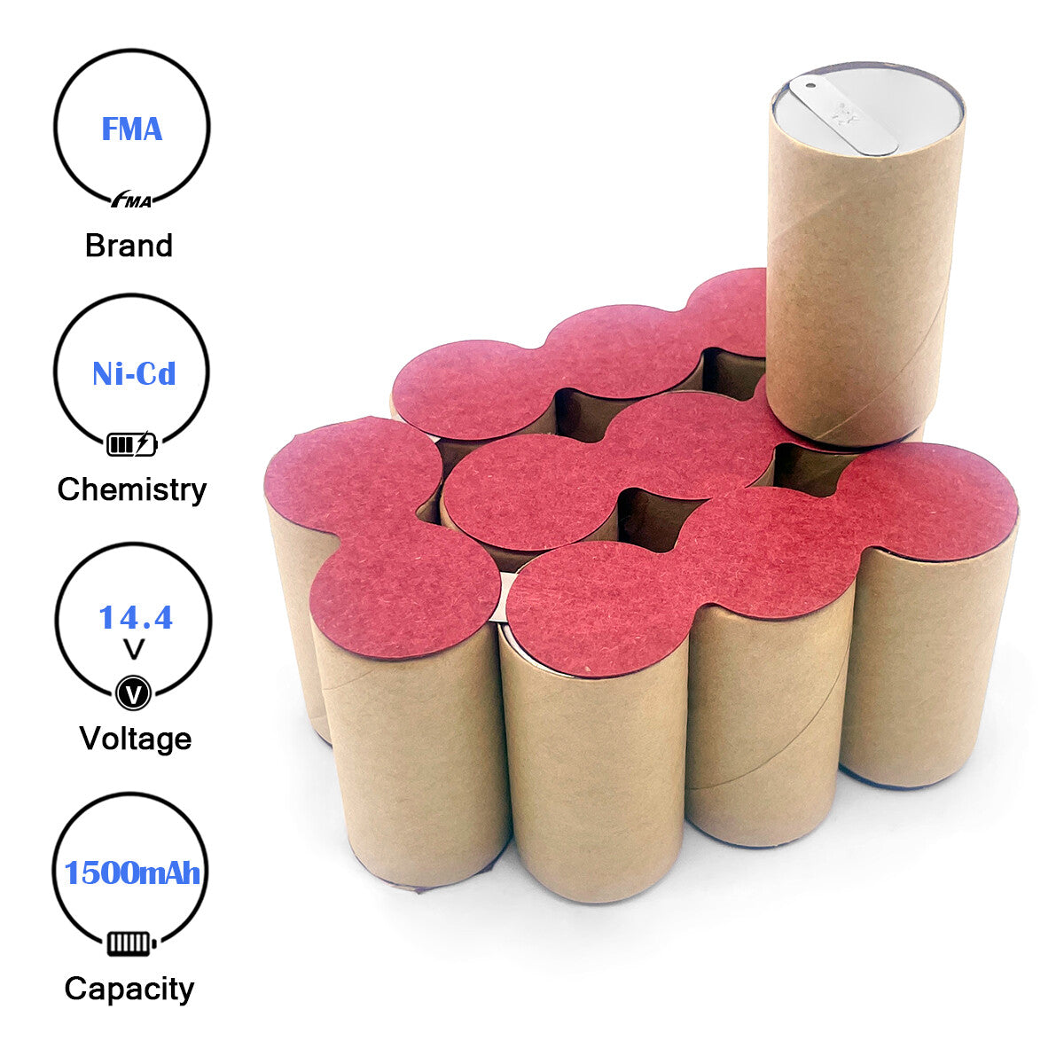 14.4V 1.2-3Ah Ni-MH Battery to BOSCH GSR14.4-2 BAT038 BAT040 BAT038 BAT159
