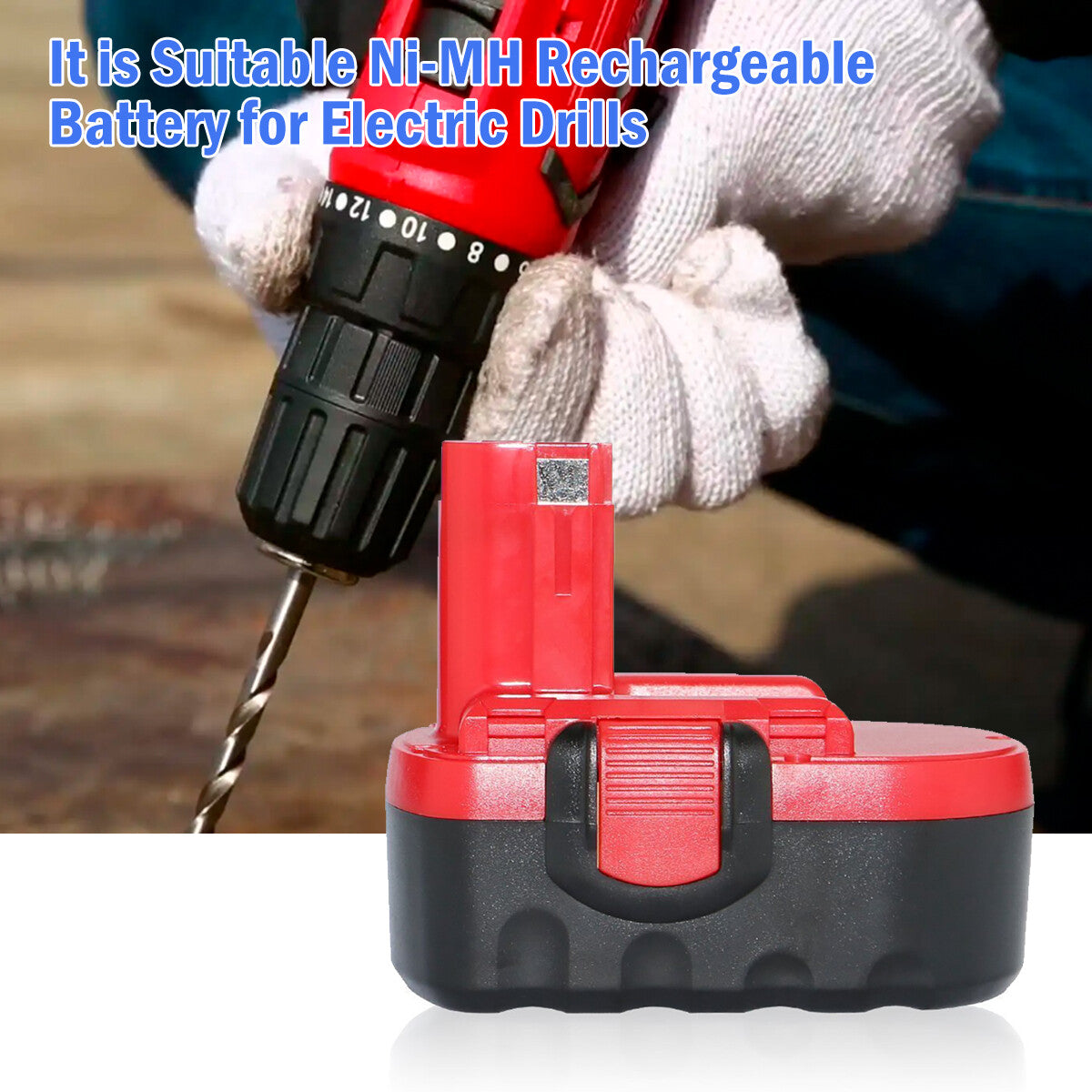 18V Ni-MH/Ni-Cd Rechargeable Battery for BOSCH Cordless Drill Wrench Saw BAT025 BAT160 GSR18