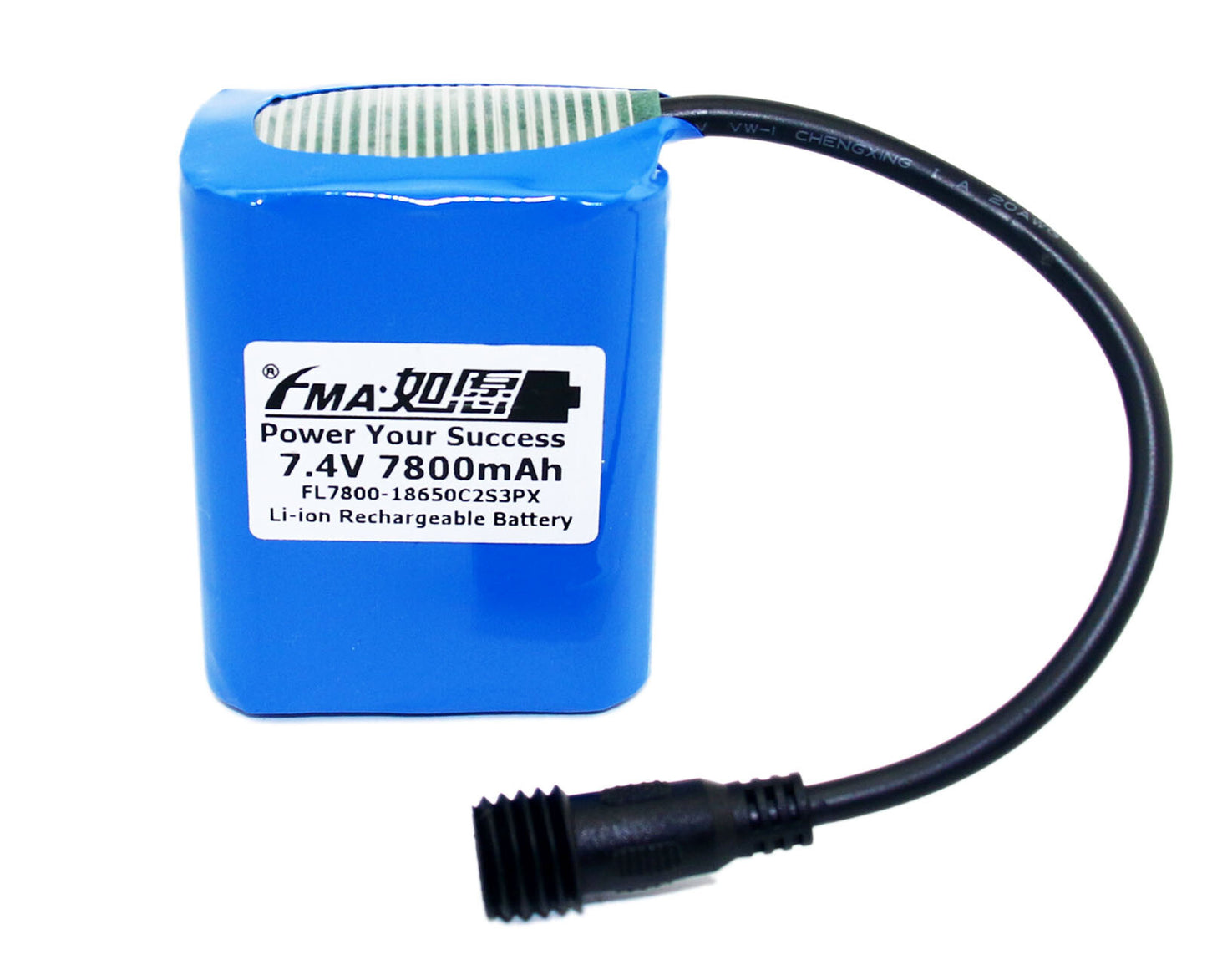 Protected 7.4V 9.9-10.5Ah Li-ion Battery for Bike Light Magic-shine Headlight