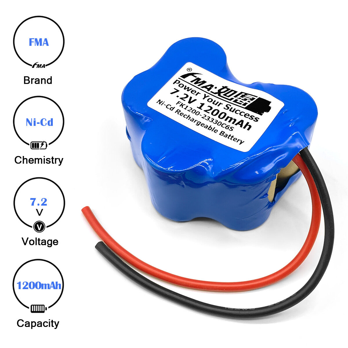 FMA 7.2v 1.2-2.2AH Ni-MH Battery for BOSCH Electronic Drill Screwdriver
