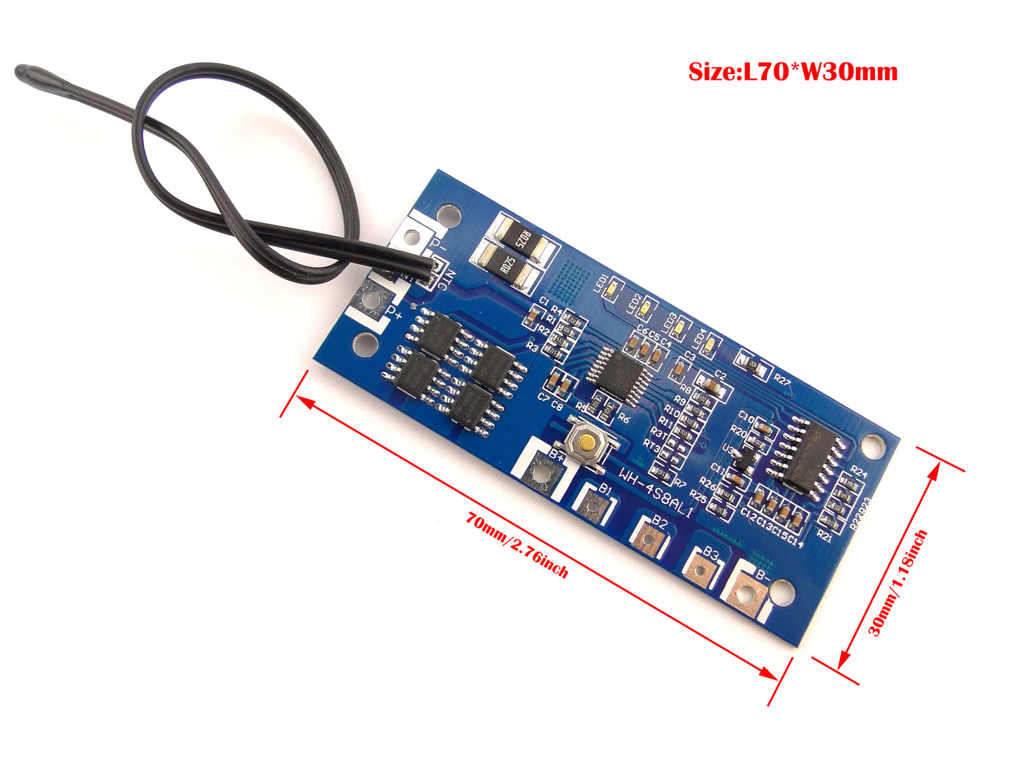FMA 4S 14.4V 14.8V Li-ion Battery Protection Board BMS PCM 4A
