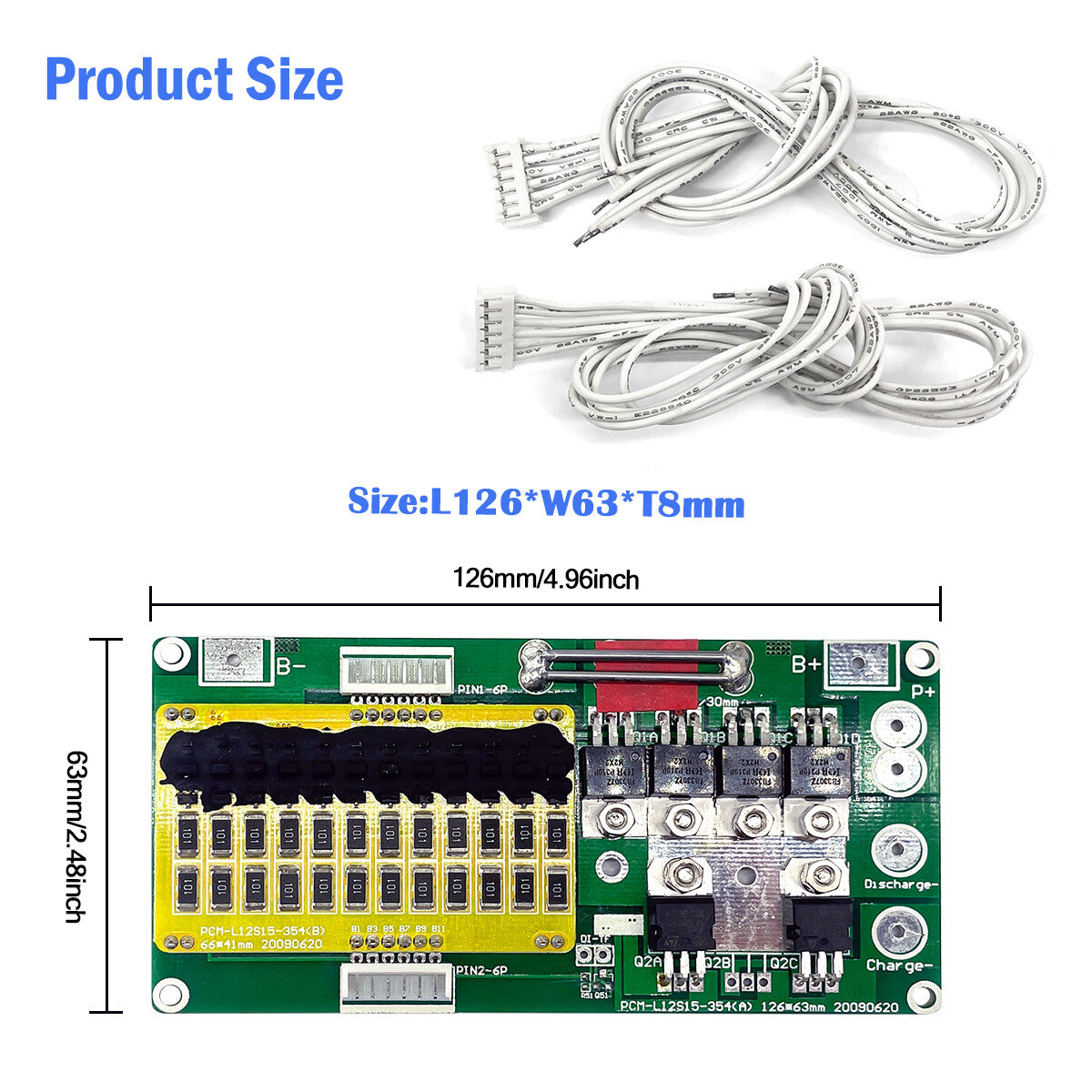 LiFePO4 5S 16V 12S 38.4V Li-Fe Battery Protect Circuit Management Board PCM BMS
