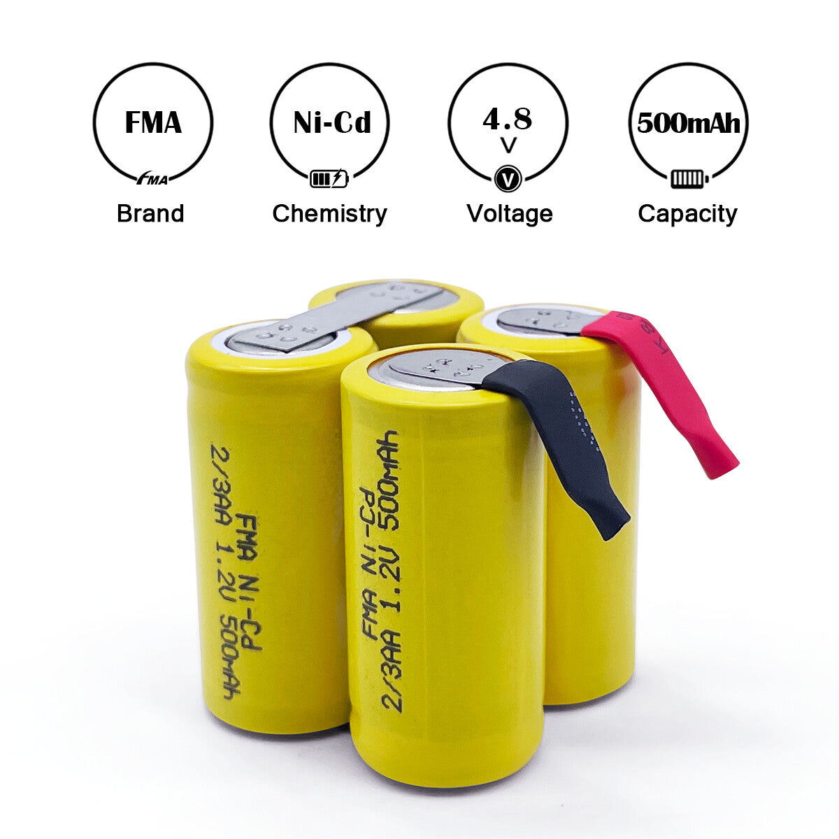 Wine Bottle Opener Shaver Razor Hair Removal Ni-MH 4.8V 0.5-0.7Ah Battery