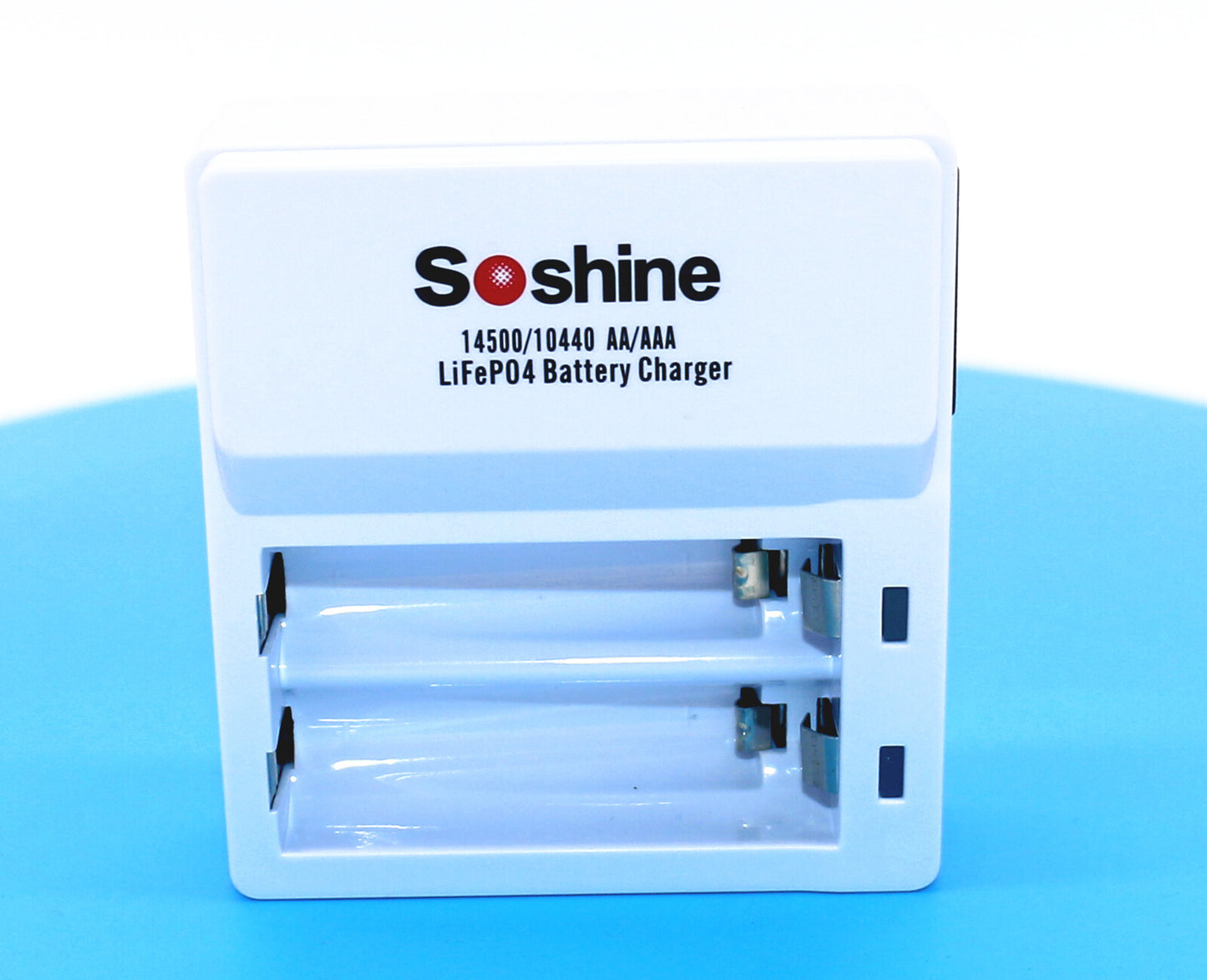LiFePO4 Smart Charger 3.65v 250mA-500mA for 1-2 Li-Fe 3.2v AA 14500 AAA 10440