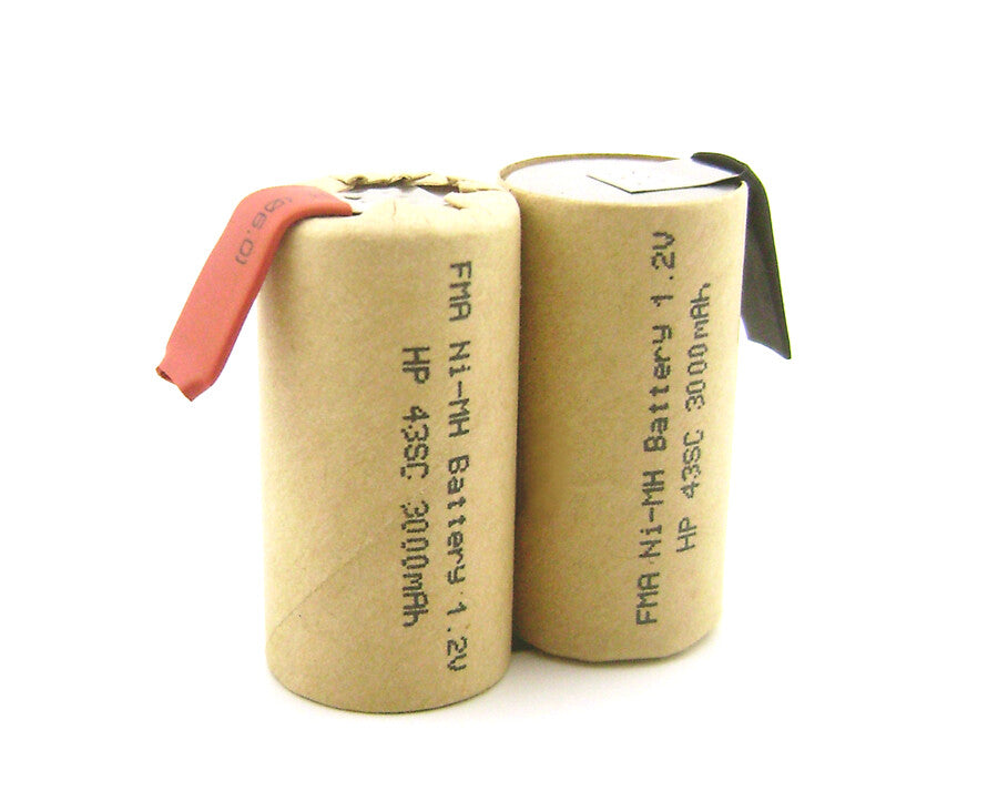 2.4V / 3.6V Ni-MH/Ni-Cd SC Cell Battery Pack DIY for Power Tools (Multiple Capacities)
