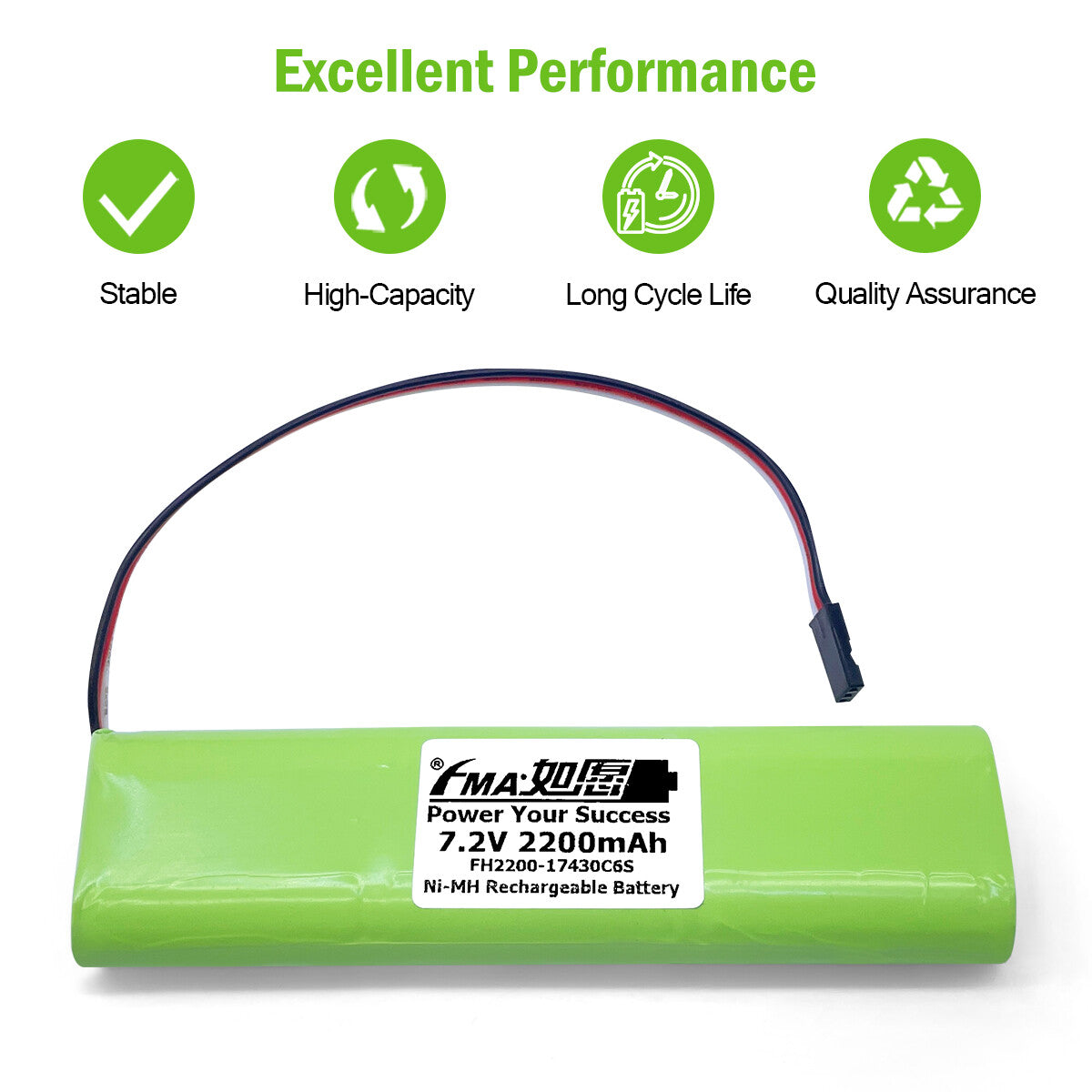 7.2V Ni-MH/Ni-Cd Rechargeable Battery 4/5A for Futaba 8FG/12FG Transmitters