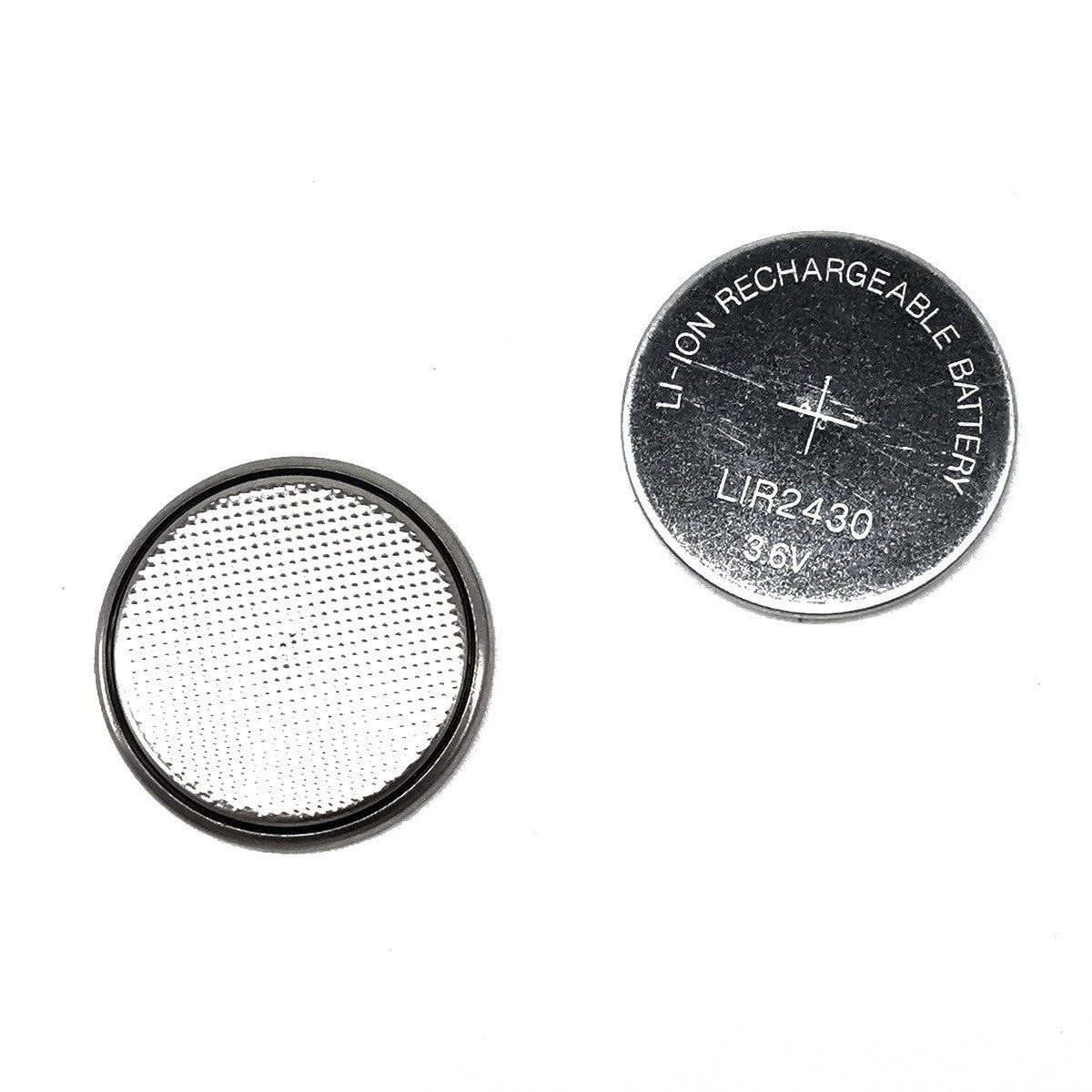 3pcs Button Coin 3.6V Li-ion Rechargeable Battery LIR2430 LIR2450 LIR2477 CR24xx