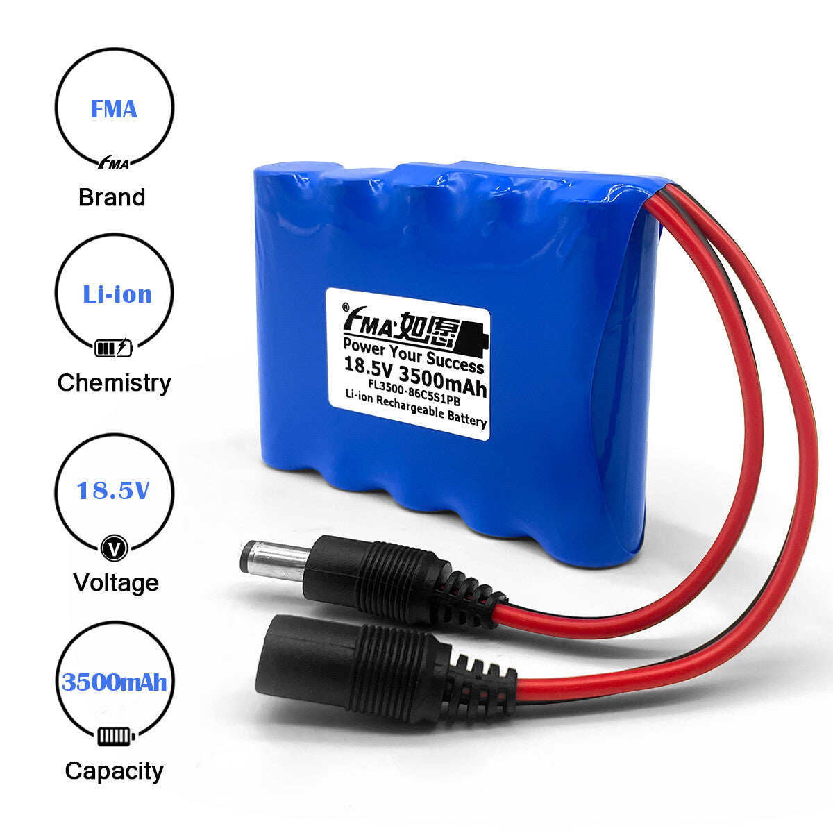 18V 18.5V 2.6-3.5Ah Li-ion Battery for Portable Testing Device Medical Equipment
