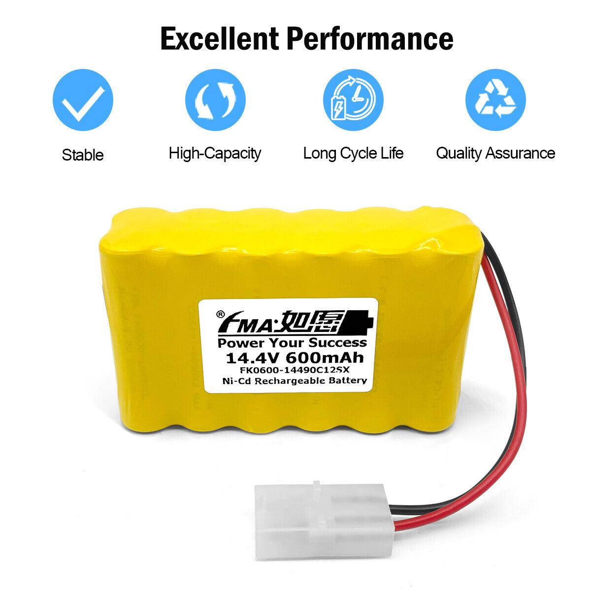 FMA Emergency Exit Door Light 14.4V 600-2000mAh Ni-MH Rechargeable Battery