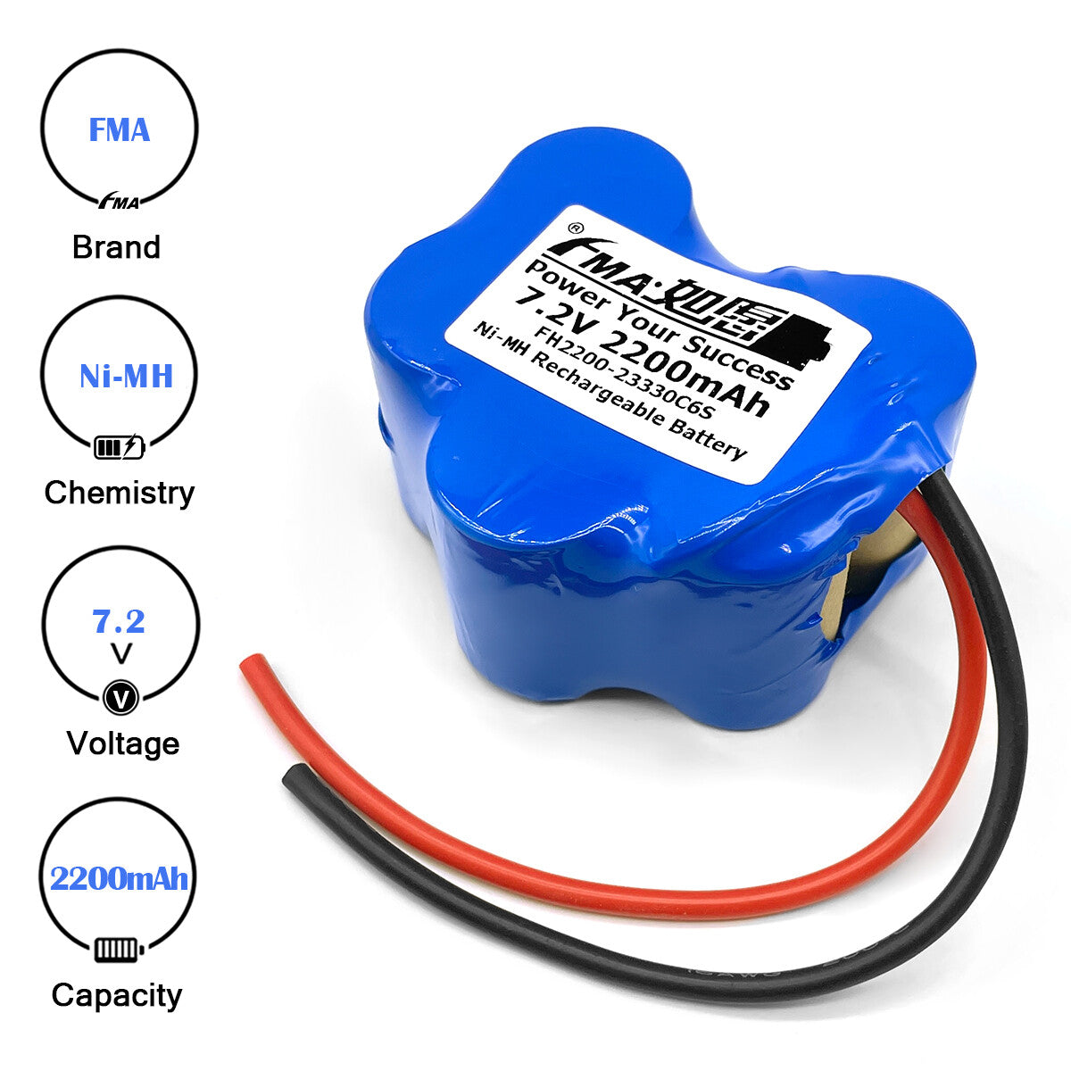 FMA 7.2V Ni-MH/Ni-Cd Rechargeable Battery for BOSCH Electric Drill Screwdriver 1200–2200mAh