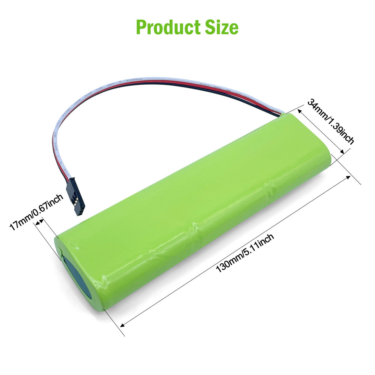 7.2V Ni-MH/Ni-Cd Rechargeable Battery 4/5A for Futaba 8FG/12FG Transmitters