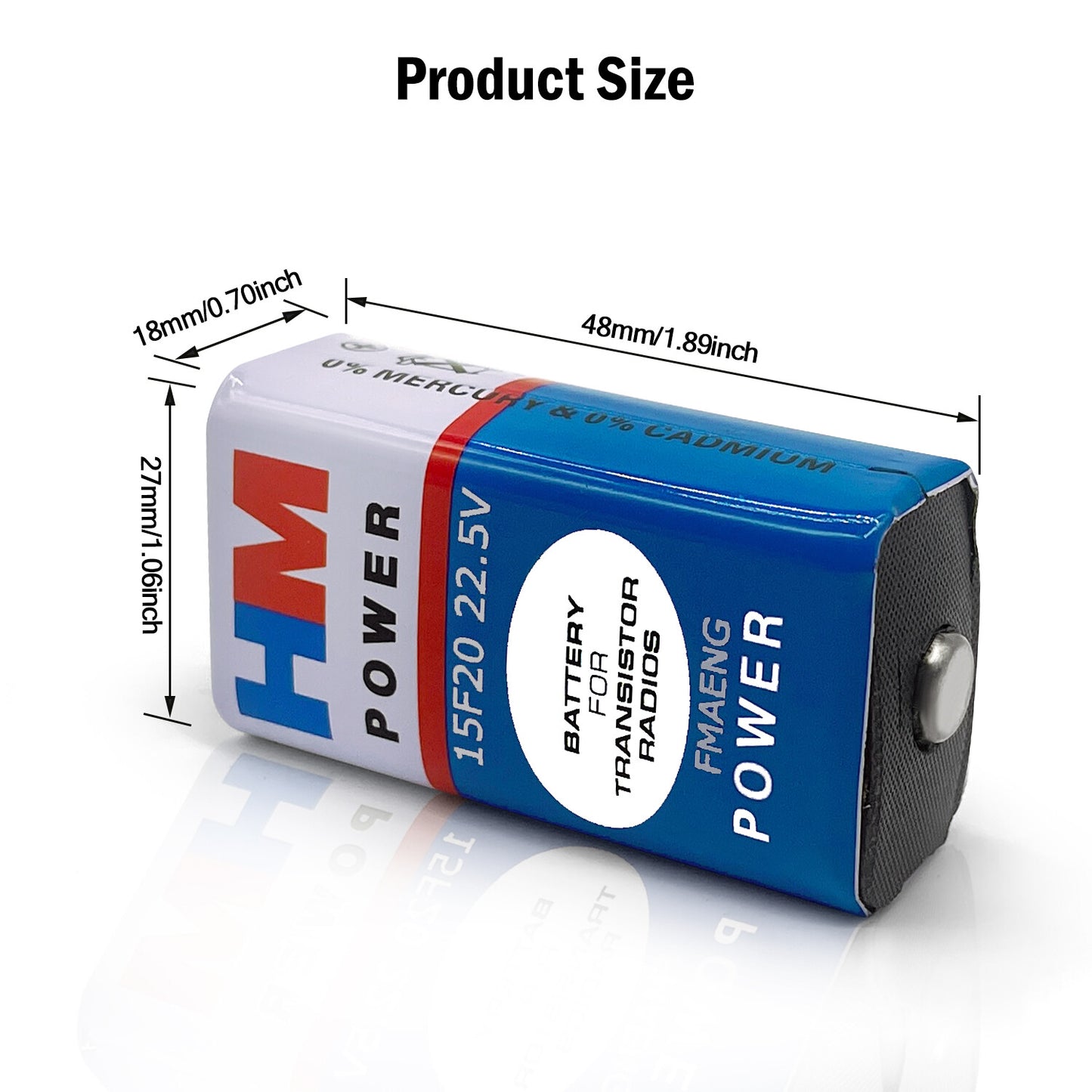 2pcs Voltage Multi-meter Remote Control 6V 4F22 15V 10F20 22.5V 15F20 Primary Battery