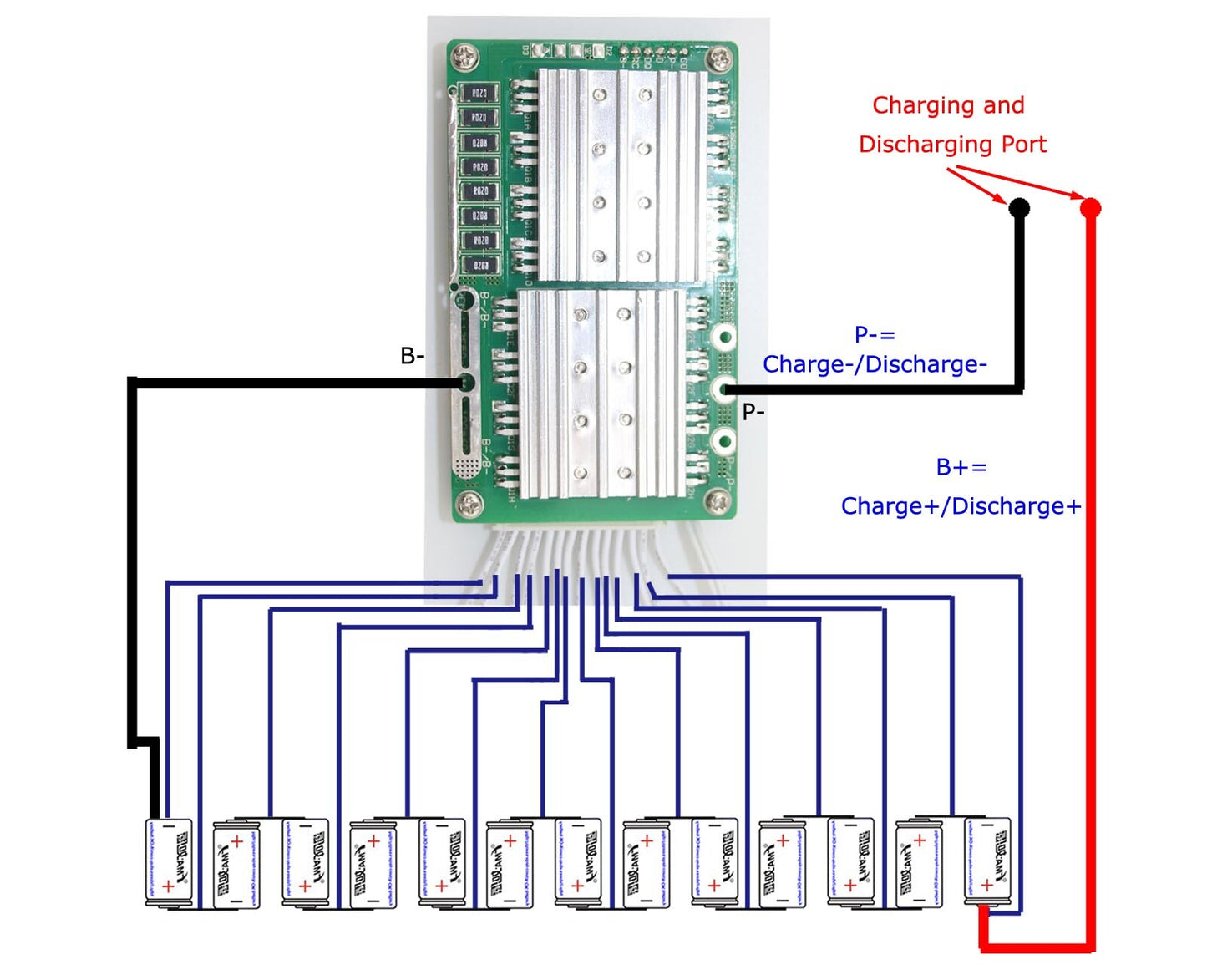 FMA 13S 46.8V 48V Li-ion Li-Po Battery Protect Circuit Management Board PCM BMS