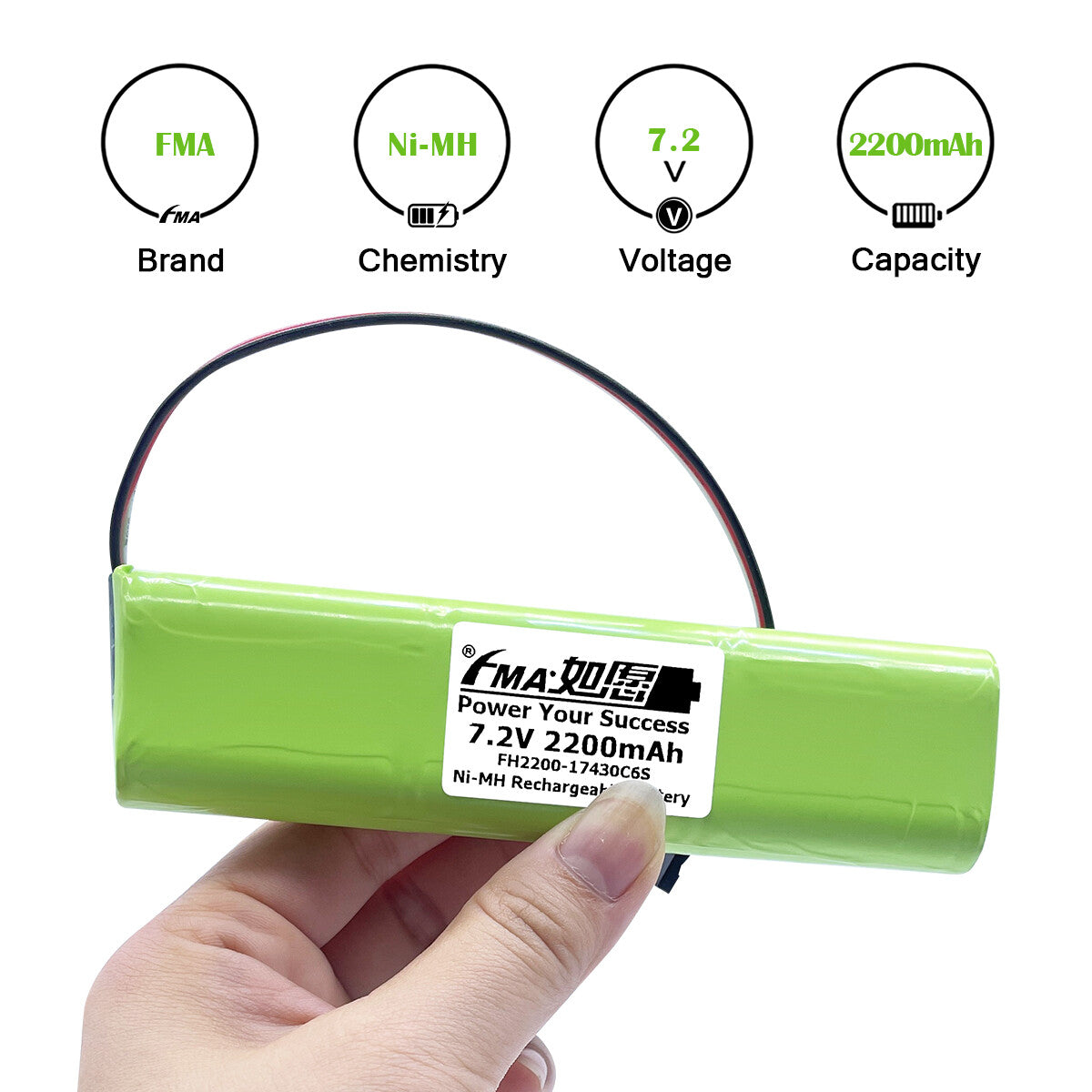 7.2V Ni-MH/Ni-Cd Rechargeable Battery 4/5A for Futaba 8FG/12FG Transmitters