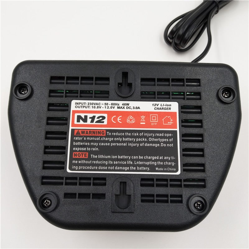 Power Tools Charger for Milwaukee M12 10.8V 11.1V Li-ion Battery DC 12V 12.6V 3A