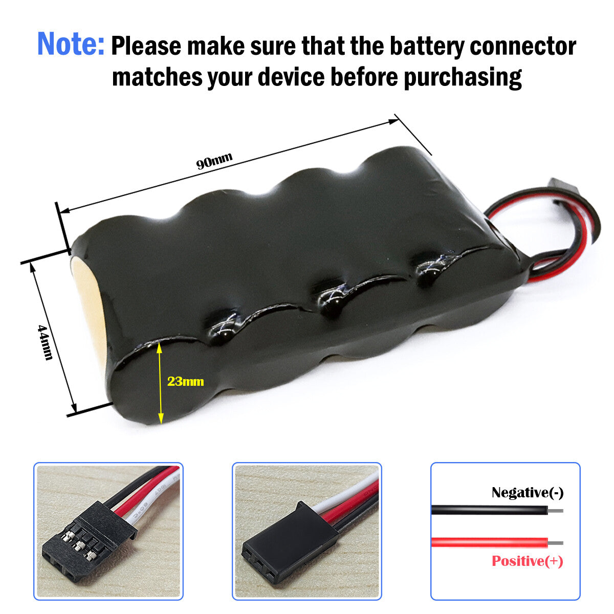 Ni-MH Rechargeable Battery SC 4.8V 1.2-4Ah for RC Car Model Rator 50SE Receiver