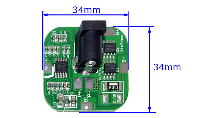 FMA 4S 14.4V 14.8V Li-ion Battery Protection Board BMS PCM 4A