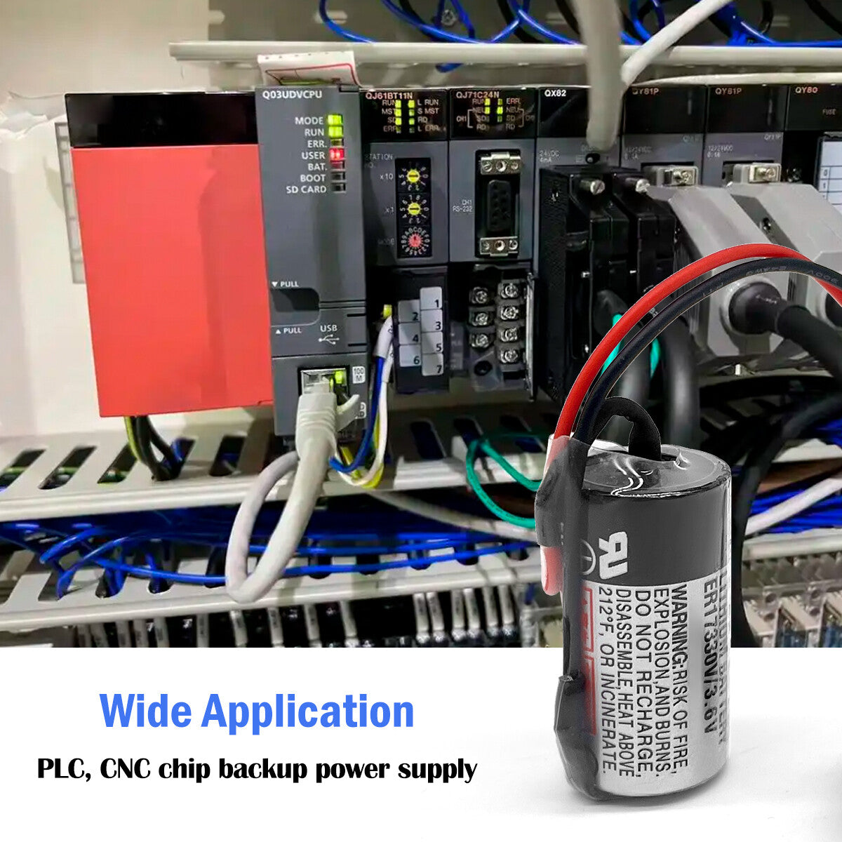 3.6V Primary Battery ER3V ER4V ER17330 ER6V ER17500 for PLC CNC Datachip Backup