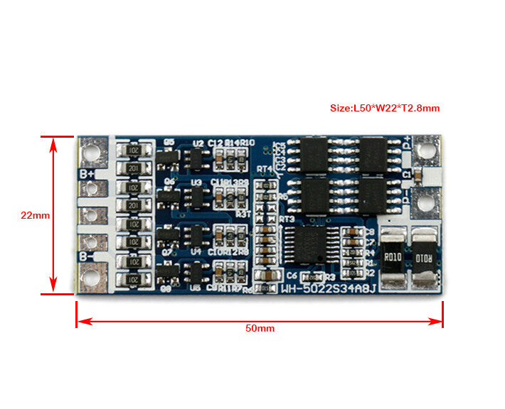 4S 12.8V LiFePO4 Battery PCM BMS Protection Circuit Board (8 Models Available)