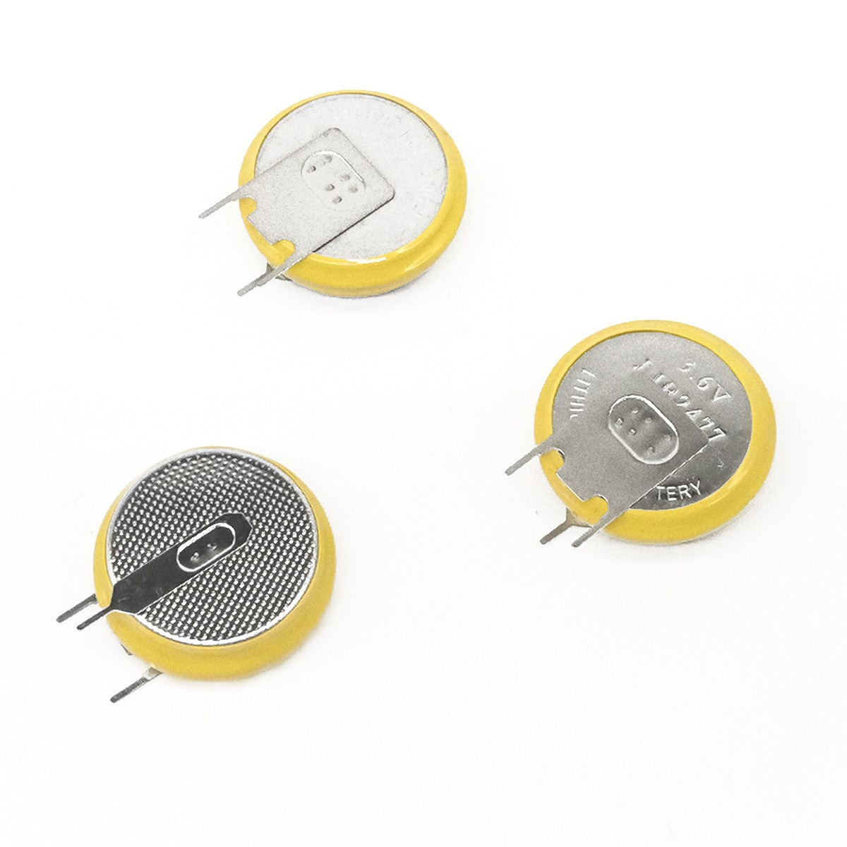 3pcs Button Coin 3.6V Li-ion Rechargeable Battery LIR2430 LIR2450 LIR2477 CR24xx