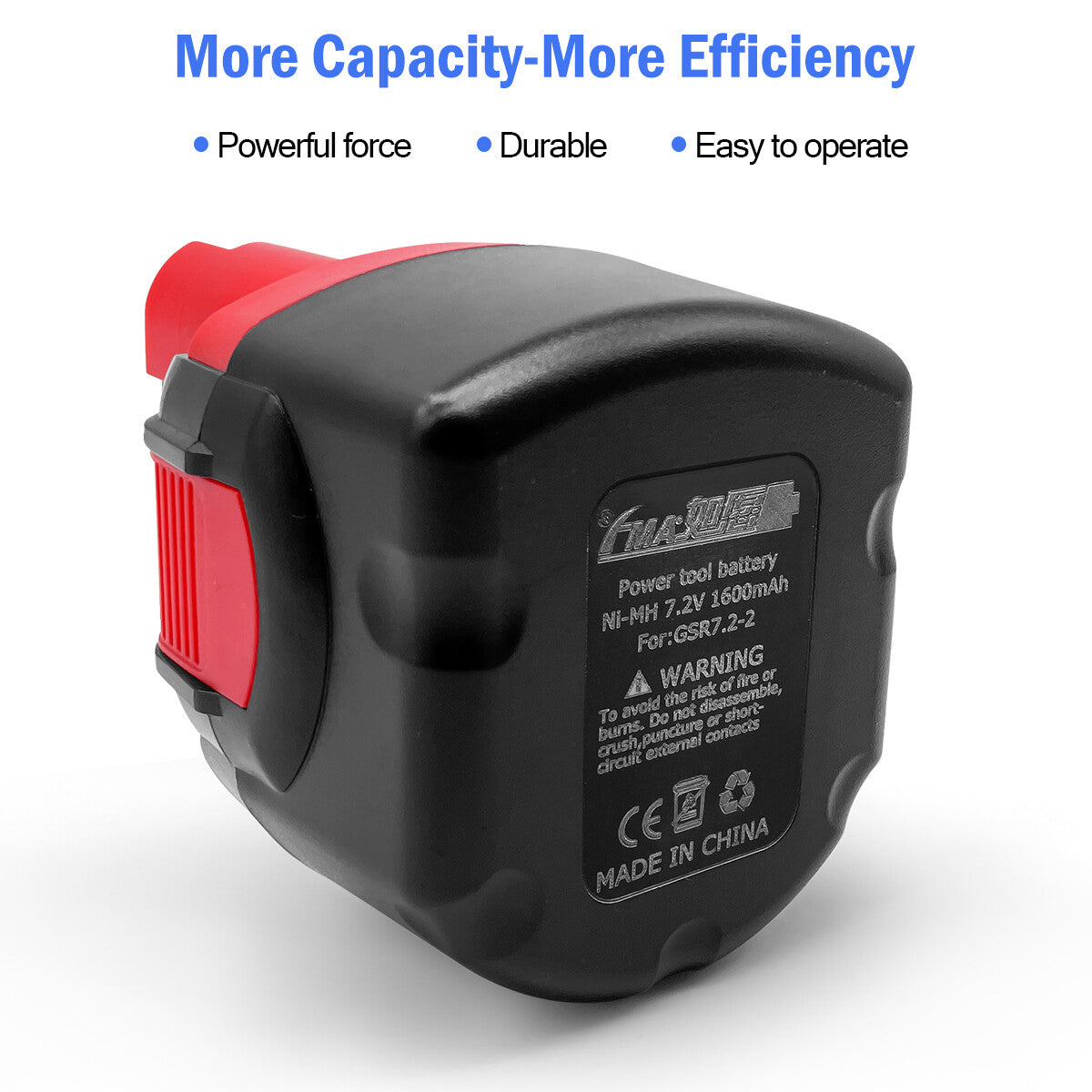 7.2V Ni-MH/Ni-Cd Rechargeable Battery for BOSCH GSR 7.2-1 Electric Screwdriver Drill