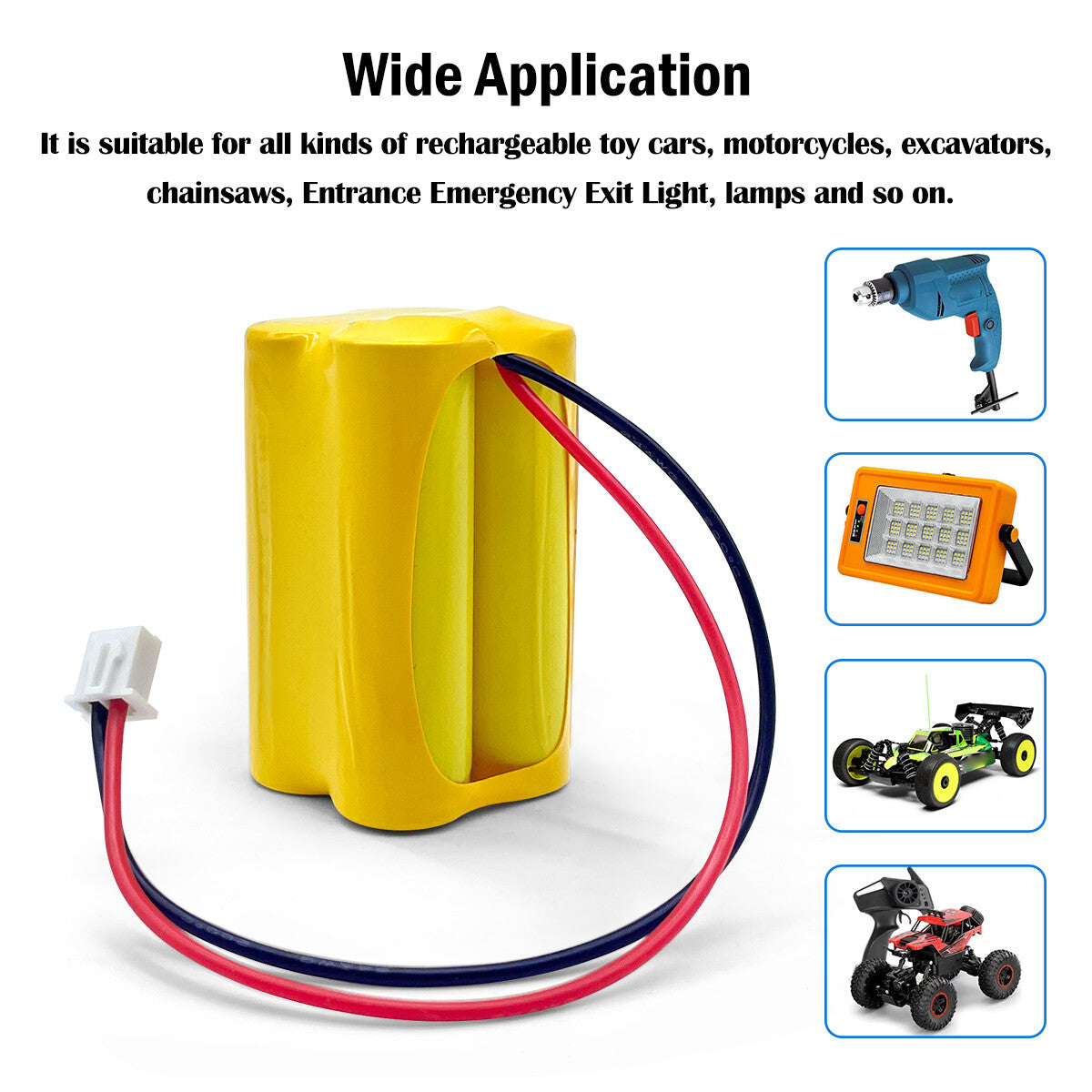 Electric Screw Driver LED Light Trimmer Ziver202 Ni-MH 4.8v 0.6-2Ah Rechargeable Battery