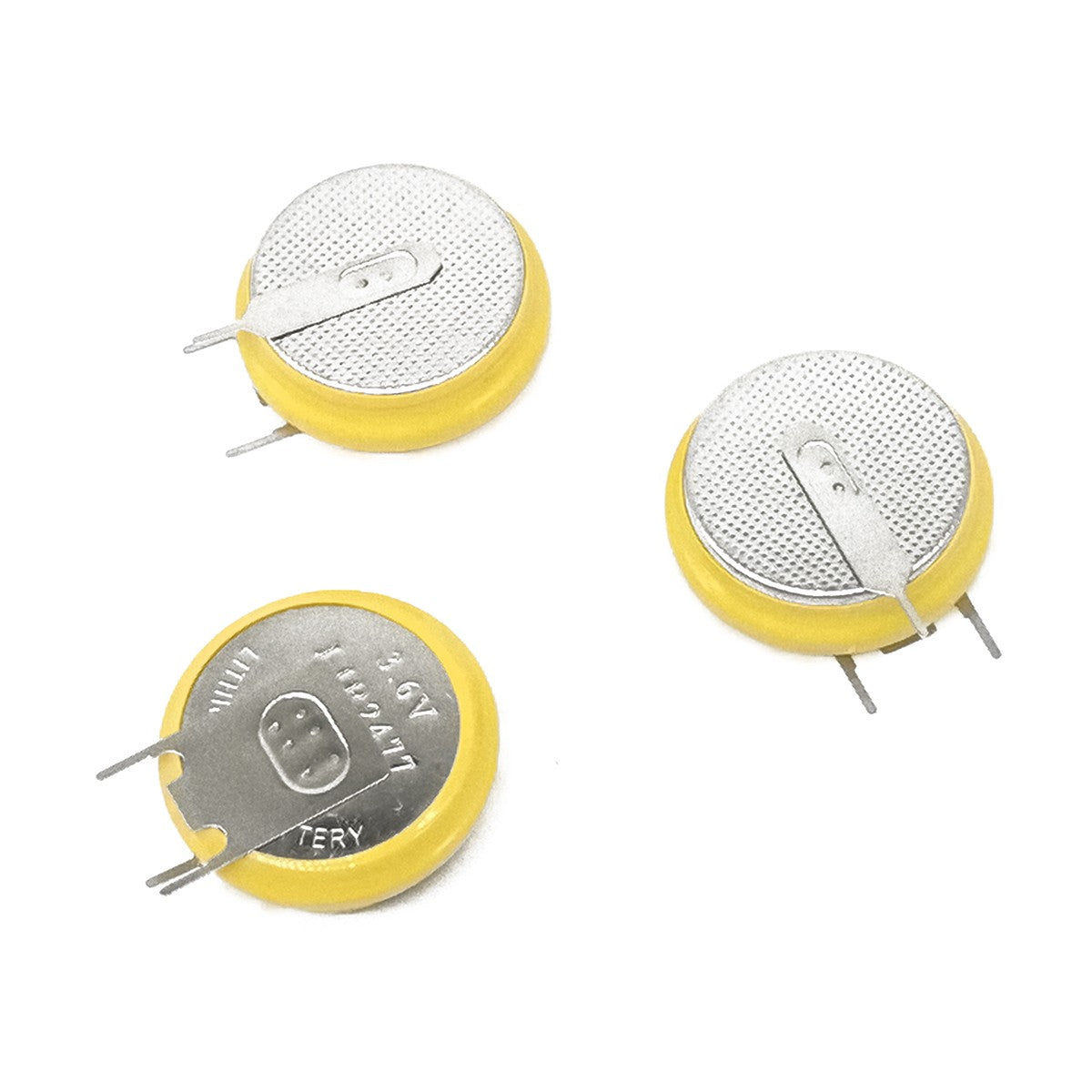 3pcs Button Coin 3.6V Li-ion Rechargeable Battery LIR2430 LIR2450 LIR2477 CR24xx
