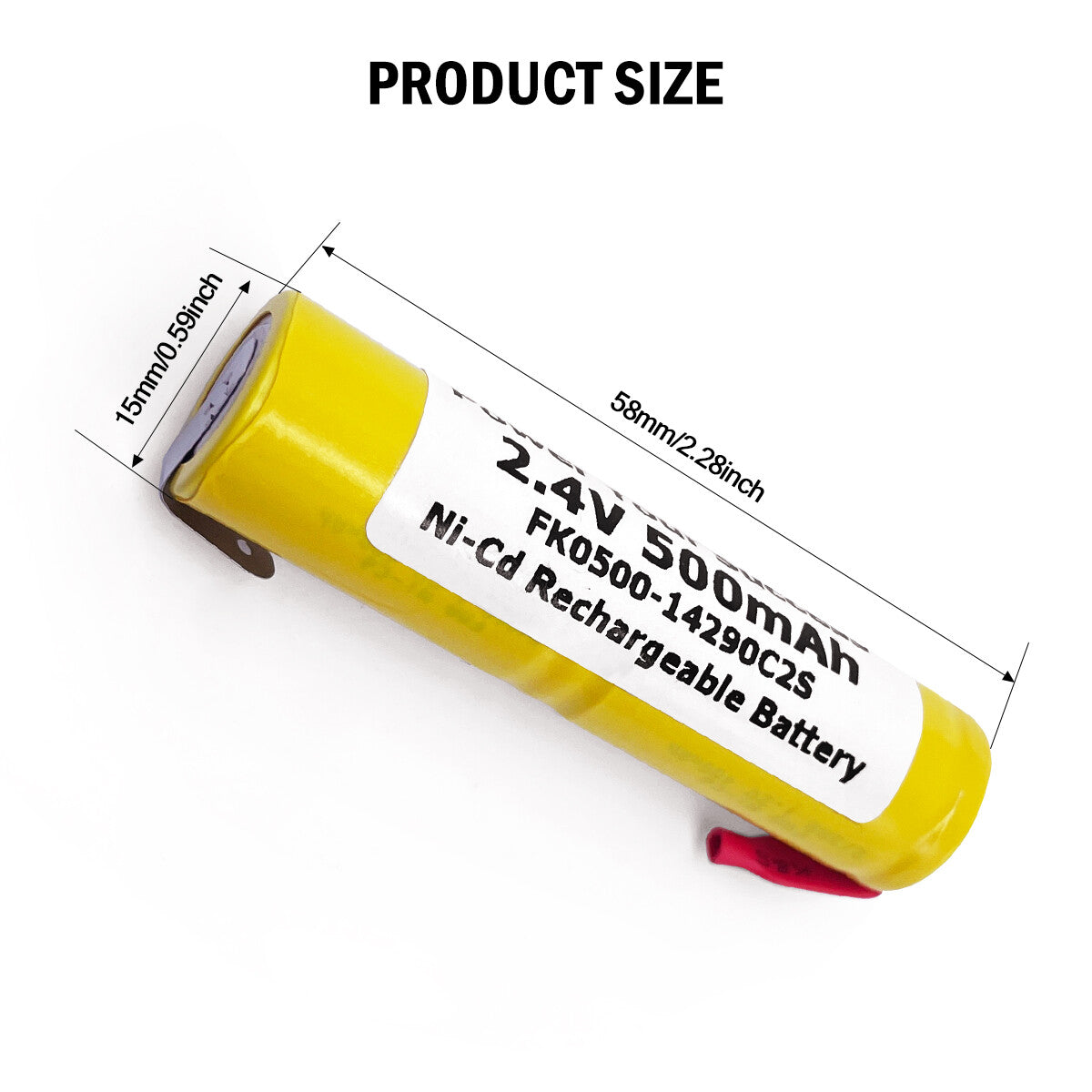 Ni-MH Ni-Cd 2/3AA 2.4V 3.6V Rechargeable Battery for Electric Razor Shaver Trimmer Toothbrush 14290 500mAh/700mAh