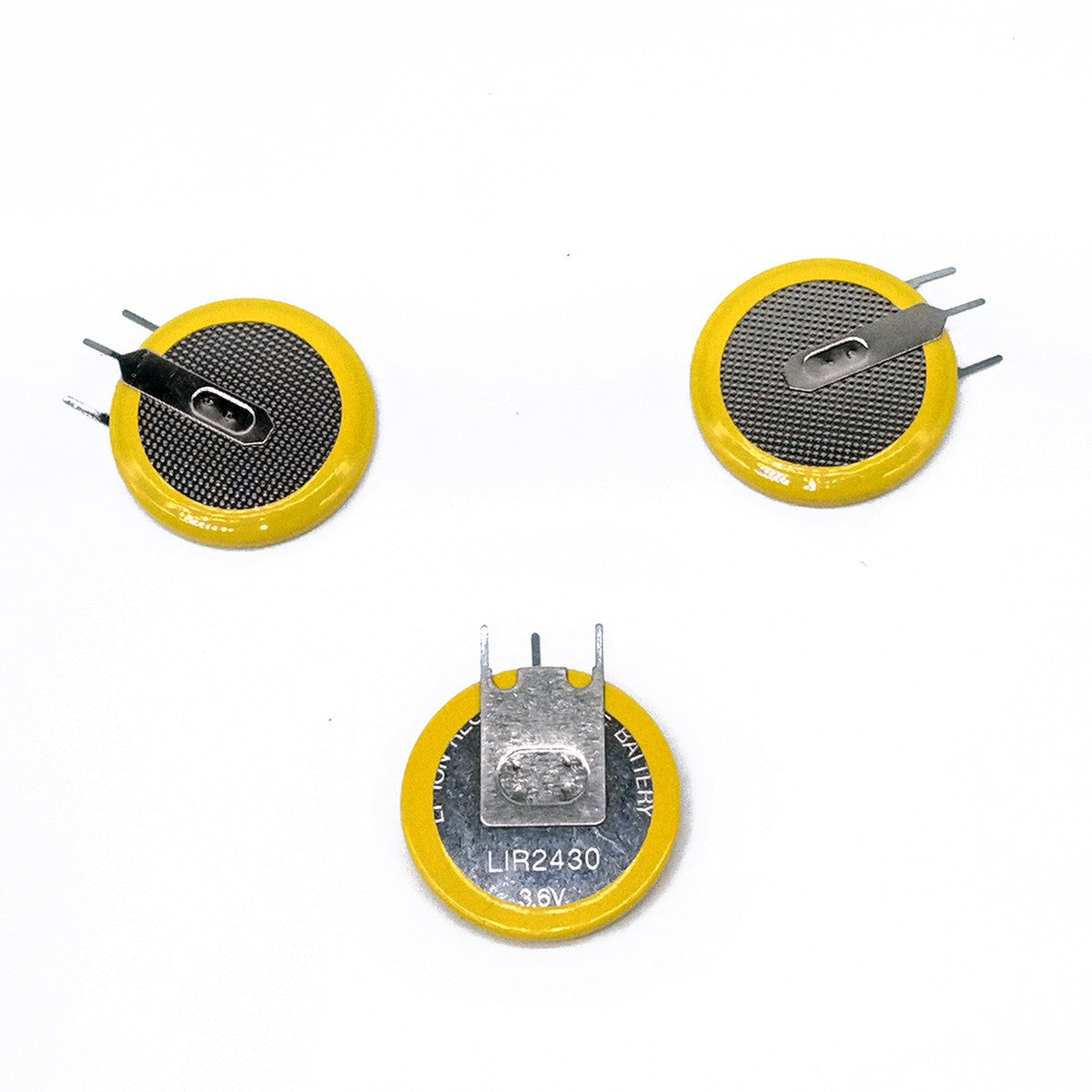 3pcs Button Coin 3.6V Li-ion Rechargeable Battery LIR2430 LIR2450 LIR2477 CR24xx