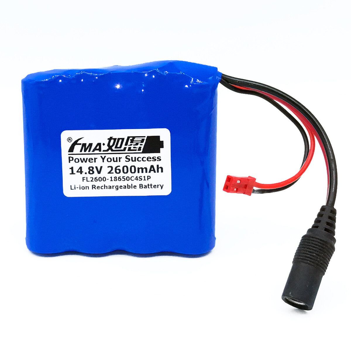14.8V 2.2-3.5Ah Li-ion Battery for Mini Portable Cooler Box DC5521+SYP Connector FMA Cell 2.6Ah