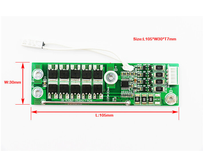 FMA 4S 14.4V 14.8V Li-ion Battery Protection Board BMS PCM 4A