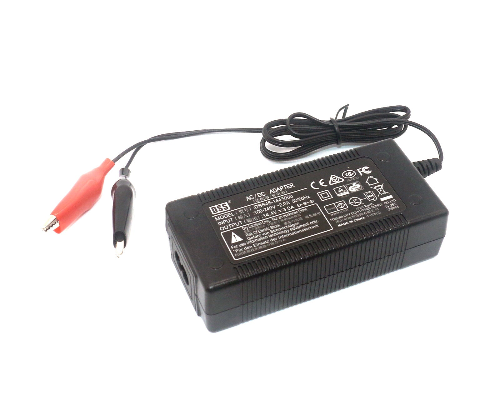14.4V 3A Charger for Lead-Acid battery-label