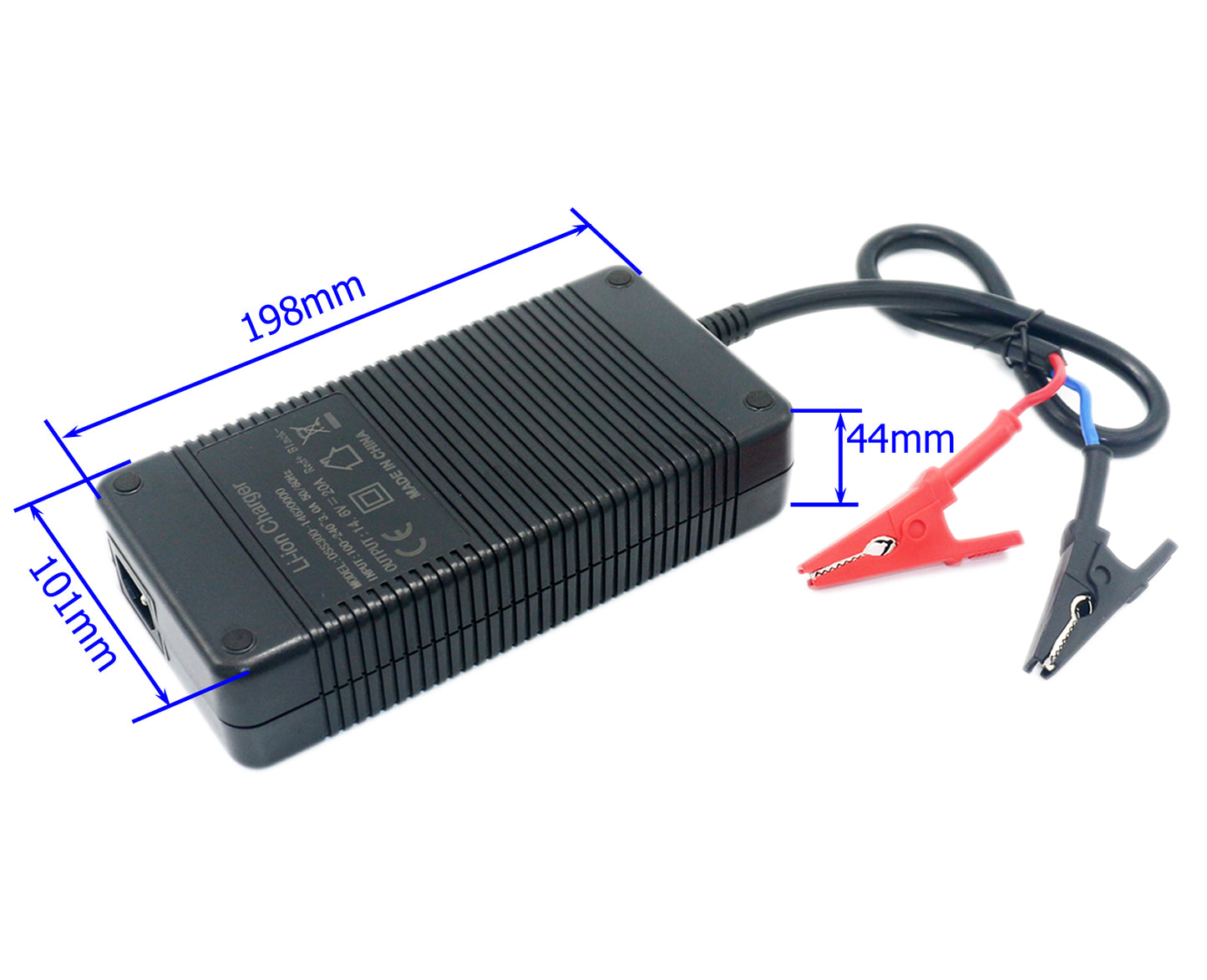 14.6V 20A Li-Fe battery fast smart charger-Size