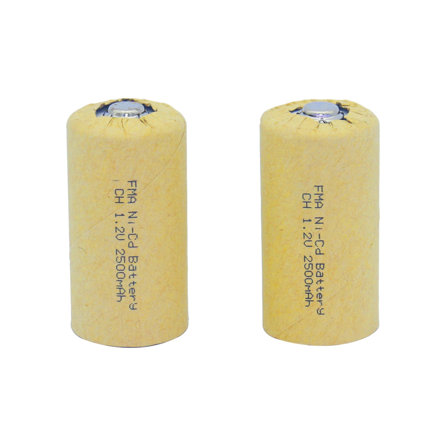 2× Ni-Cd 1.2V Rechargeable Battery – Size C 2500mAh / Size D 5000mAh | Flashlight, Water Heater, Gas Stove